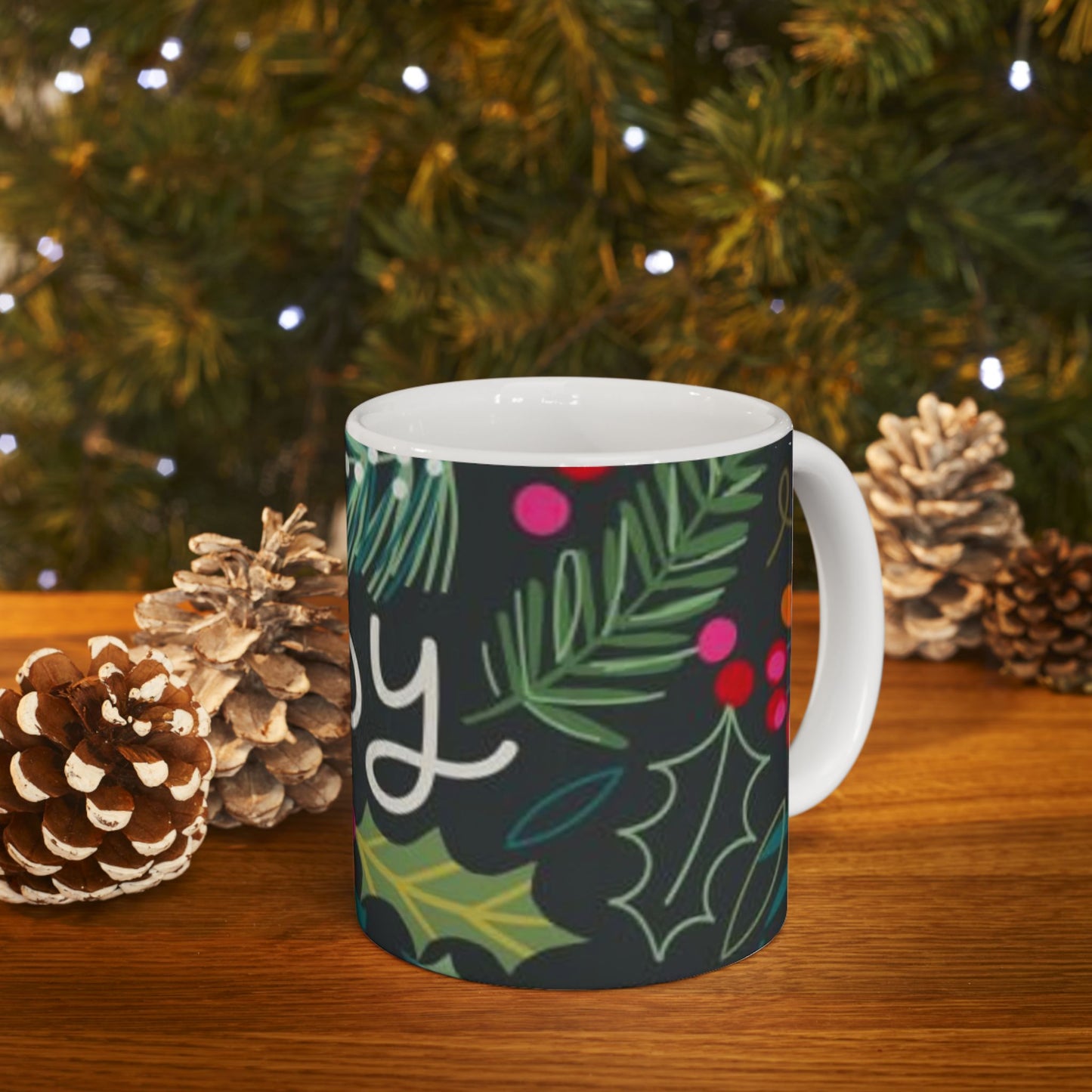 Joyful Holiday Ceramic Mug