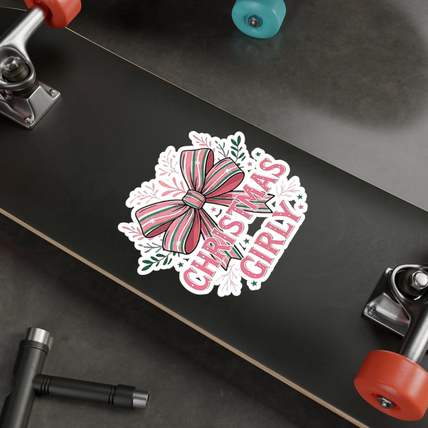 Festive Christmas Vinyl Decals | Cute Holiday Stickers for Gifts, Christmas Girly