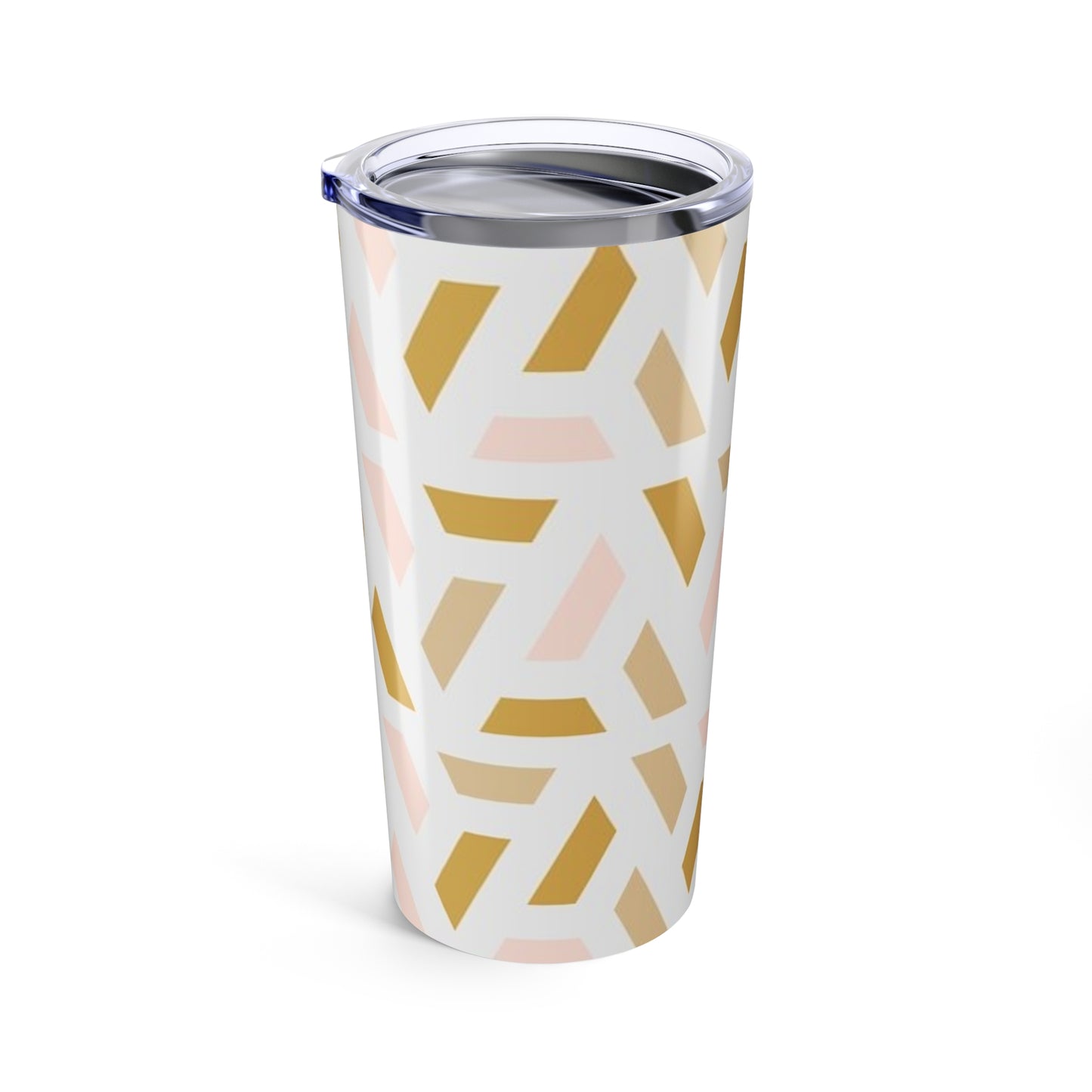 Chic Geometric Tumbler - 20oz Insulated Cup, Perfect for Coffee Lovers, Stylish Travel Mug, Gift for Her, Wedding Favors, Home Decor