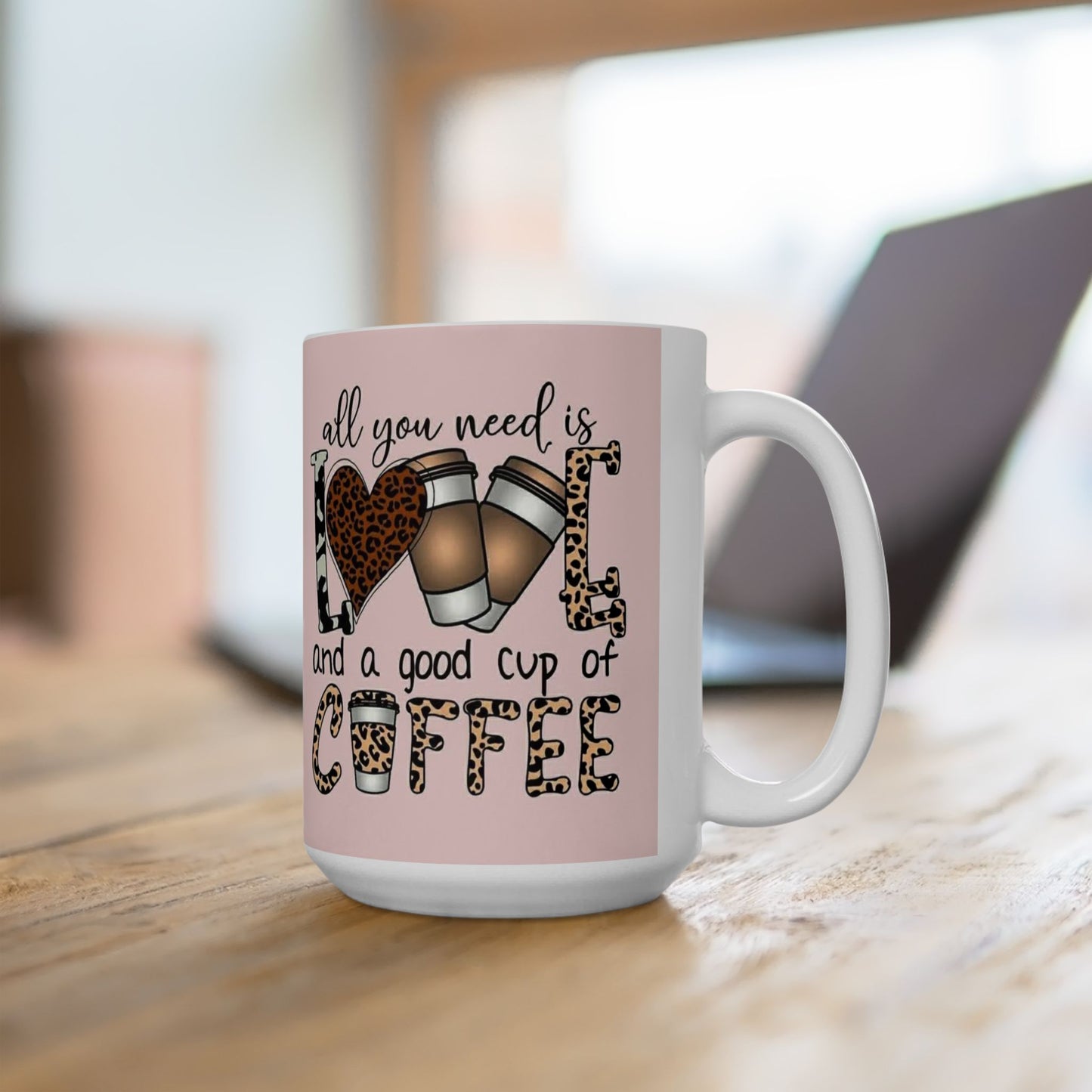 Love & Coffee Ceramic Mug
