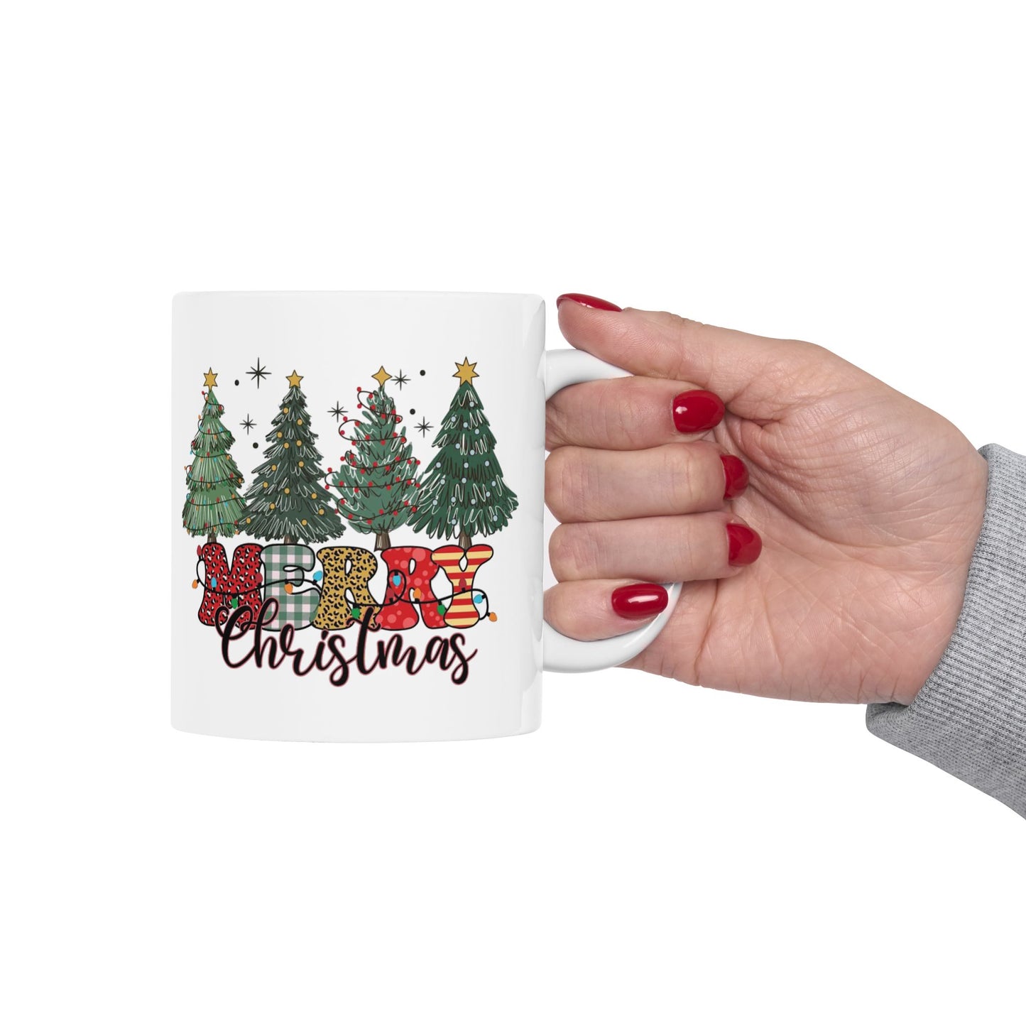Festive Christmas Mug - Holiday Drinkware, Perfect Gift for Christmas, Seasonal Decor, Hot Cocoa, Winter Celebrations, Cute Holiday Design