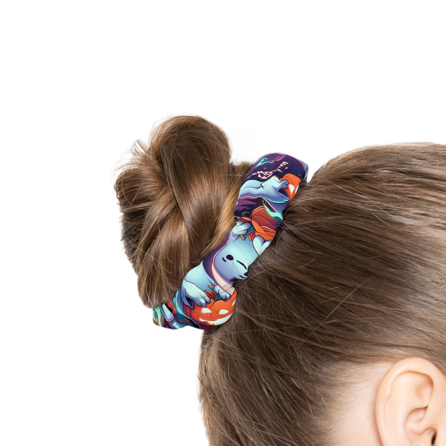 Artistic Scrunchie, Colorful Hair Accessory, Statement Hair Tie, Gift for Her, Trendy Hair Fashion