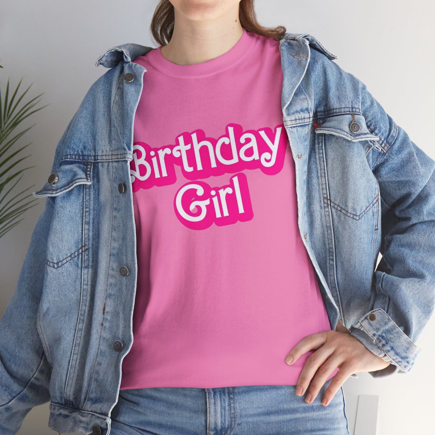 Birthday Girl Unisex Heavy Cotton Tee, Fun Party Tee, Birthday Celebration Shirt, Gift for Birthday Girl, Lounge Wear, Trendy Casual Top