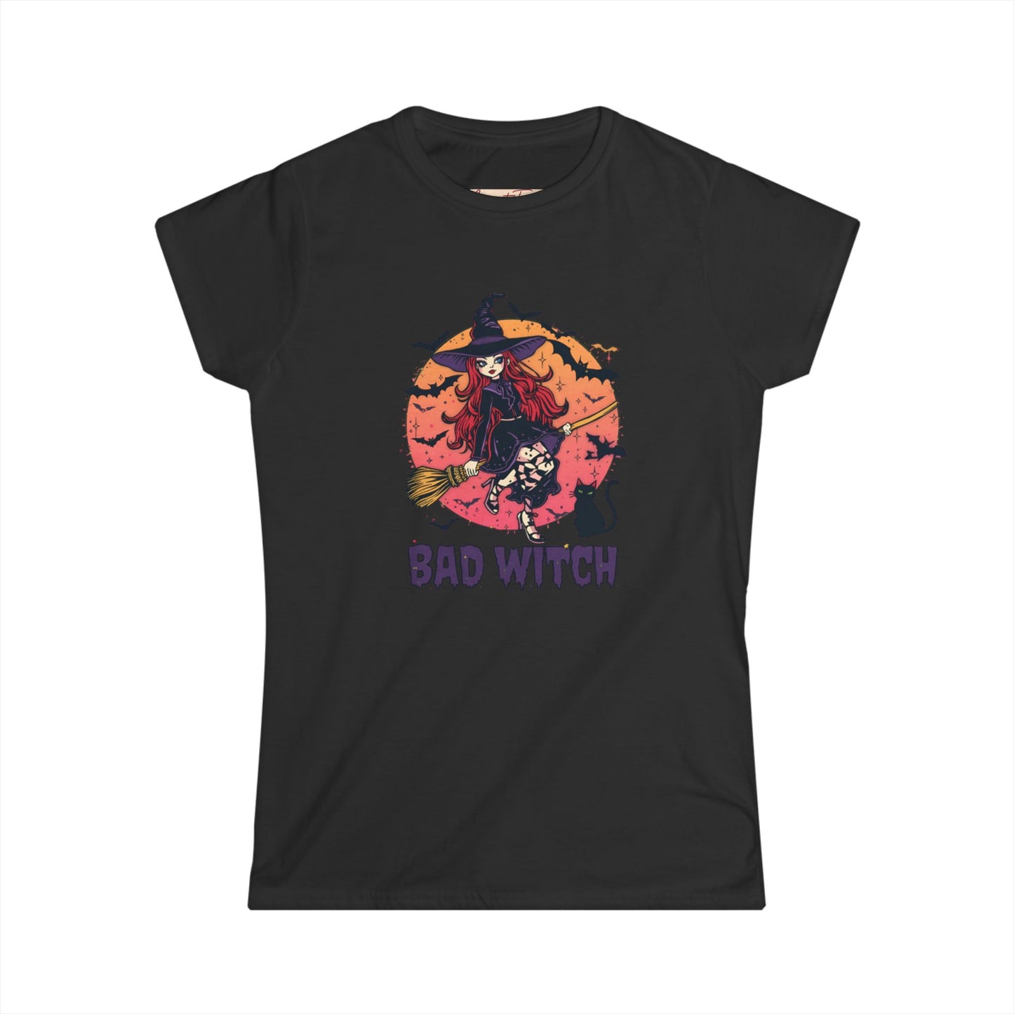 Women's Tee - Bad Witch Halloween Tee, Spooky Season Shirt, Witchy Gift for Witches, Fall Fashion