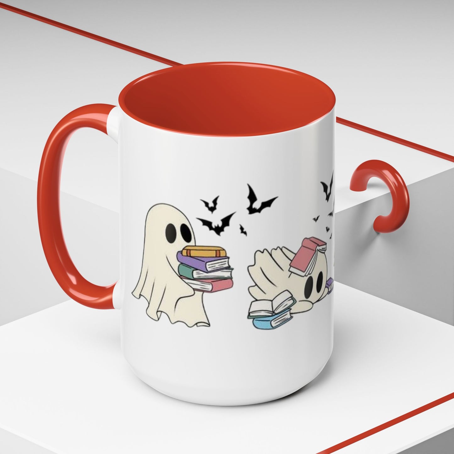 Ghostly Book Lover Coffee Mug - Spooky Reading Gift for Halloween, Literary Enthusiasts, Bookworm Accessories, Cute Ghost Mug, [...]