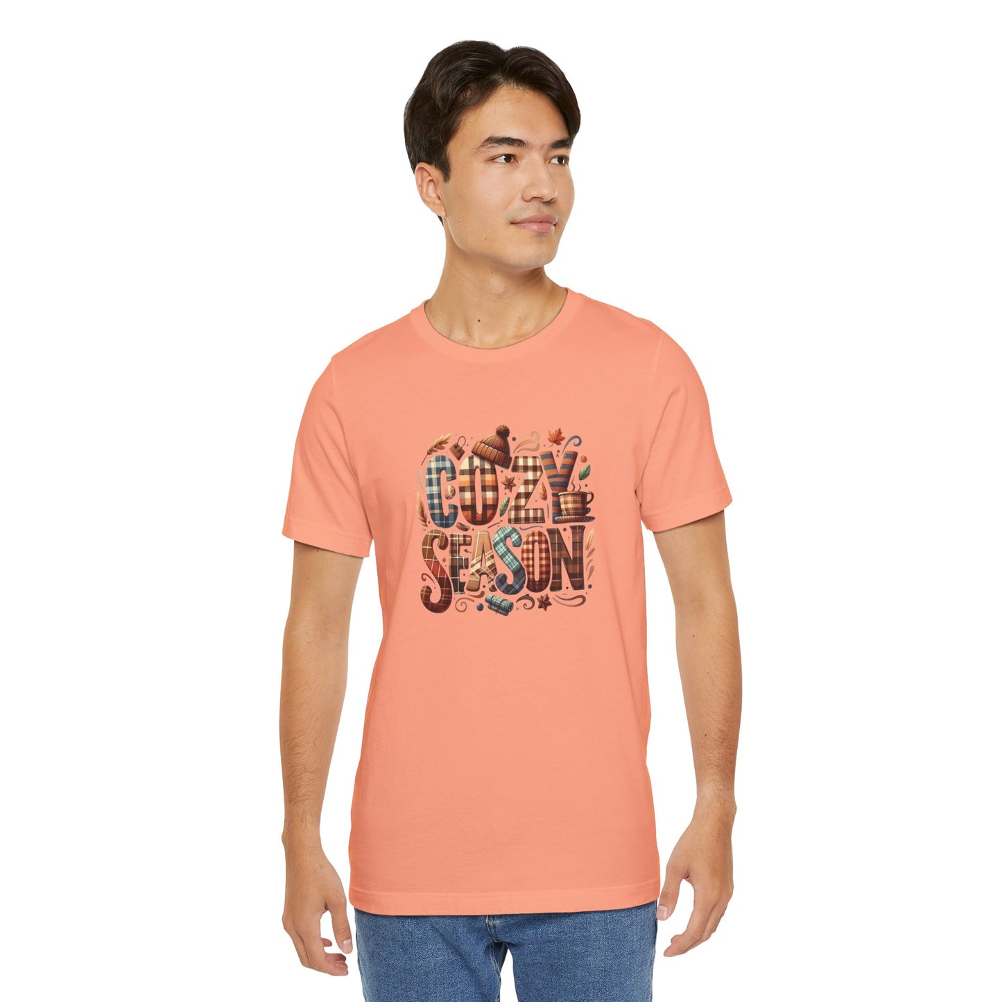 Cozy Season Tee, Comfortable Unisex Shirt for Fall, Autumn Outfit, Gift for Thanksgiving, Casual Wear, Seasonal T-Shirt