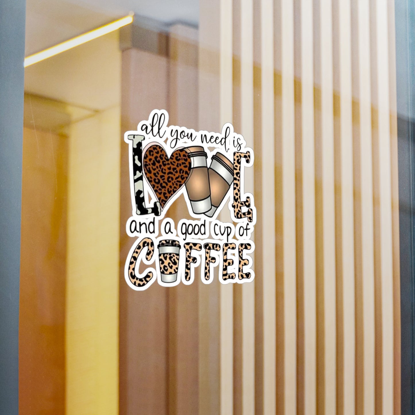 Coffee Lover's Kiss-Cut Vinyl Decals