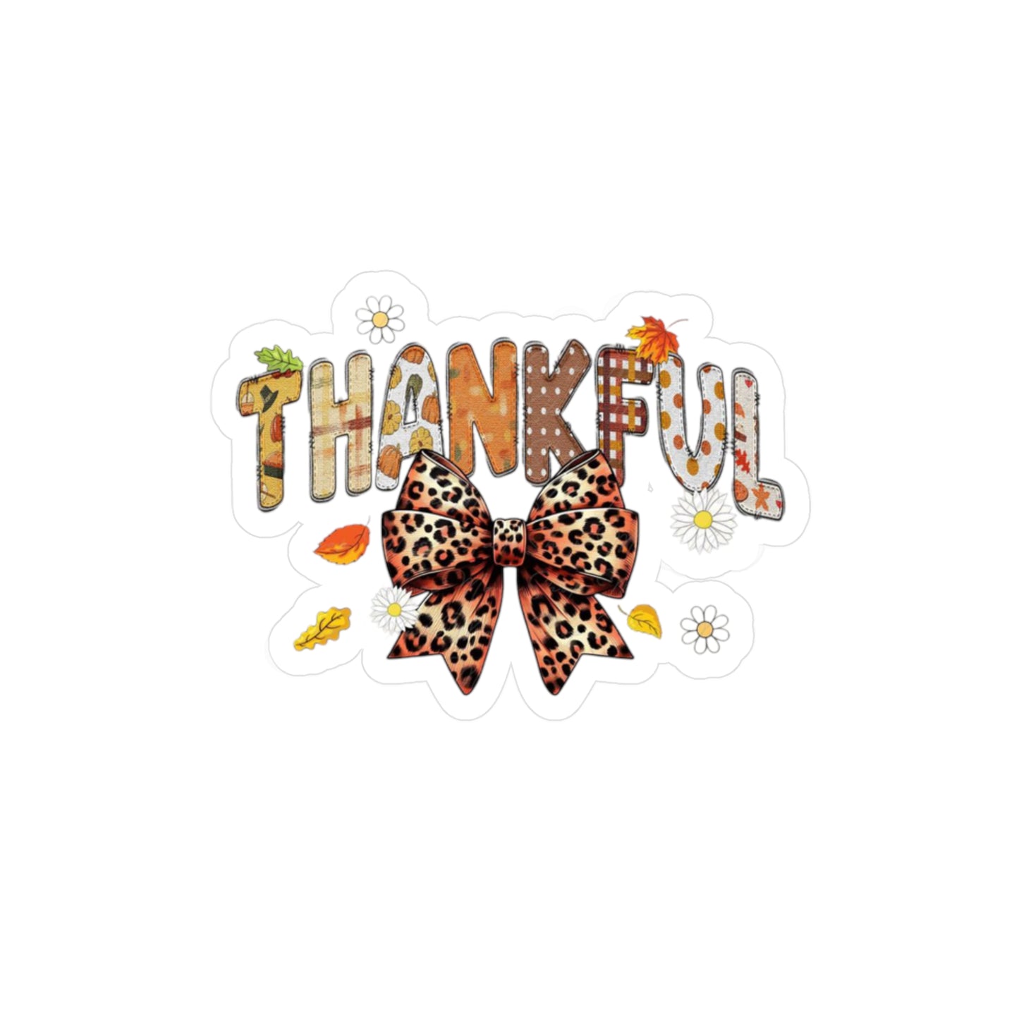 Thankful Kiss-Cut Vinyl Decals