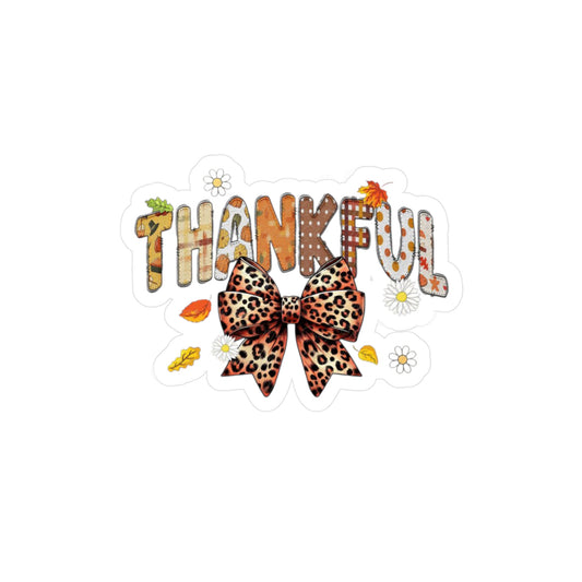 Thankful Kiss-Cut Vinyl Decals