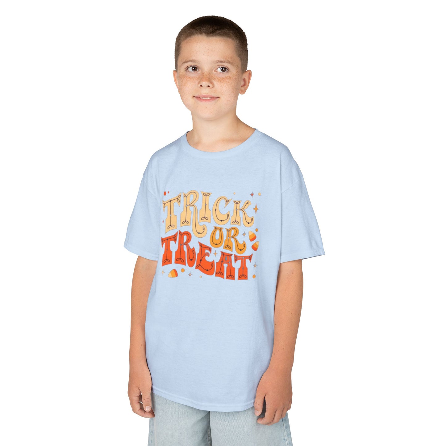 Kids Halloween Tee, Trick or Treat T-Shirt, Halloween Costume Shirt, Spooky Kids Apparel, Fall Festivity Tee