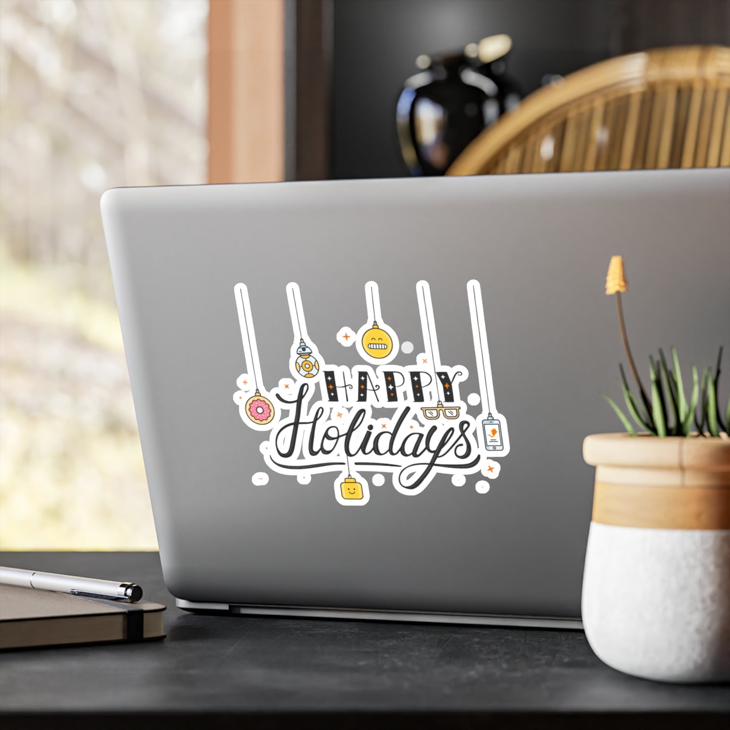 Holiday Theme Kiss-Cut Vinyl Decals