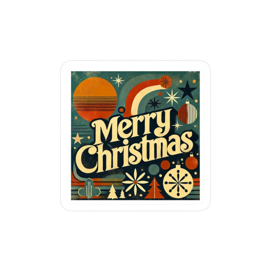 Vintage Christmas Kiss-Cut Vinyl Decals | Merry Christmas Stickers, Holiday Decor, Festive Gifts, Seasonal Decorations, Xmas Window Art