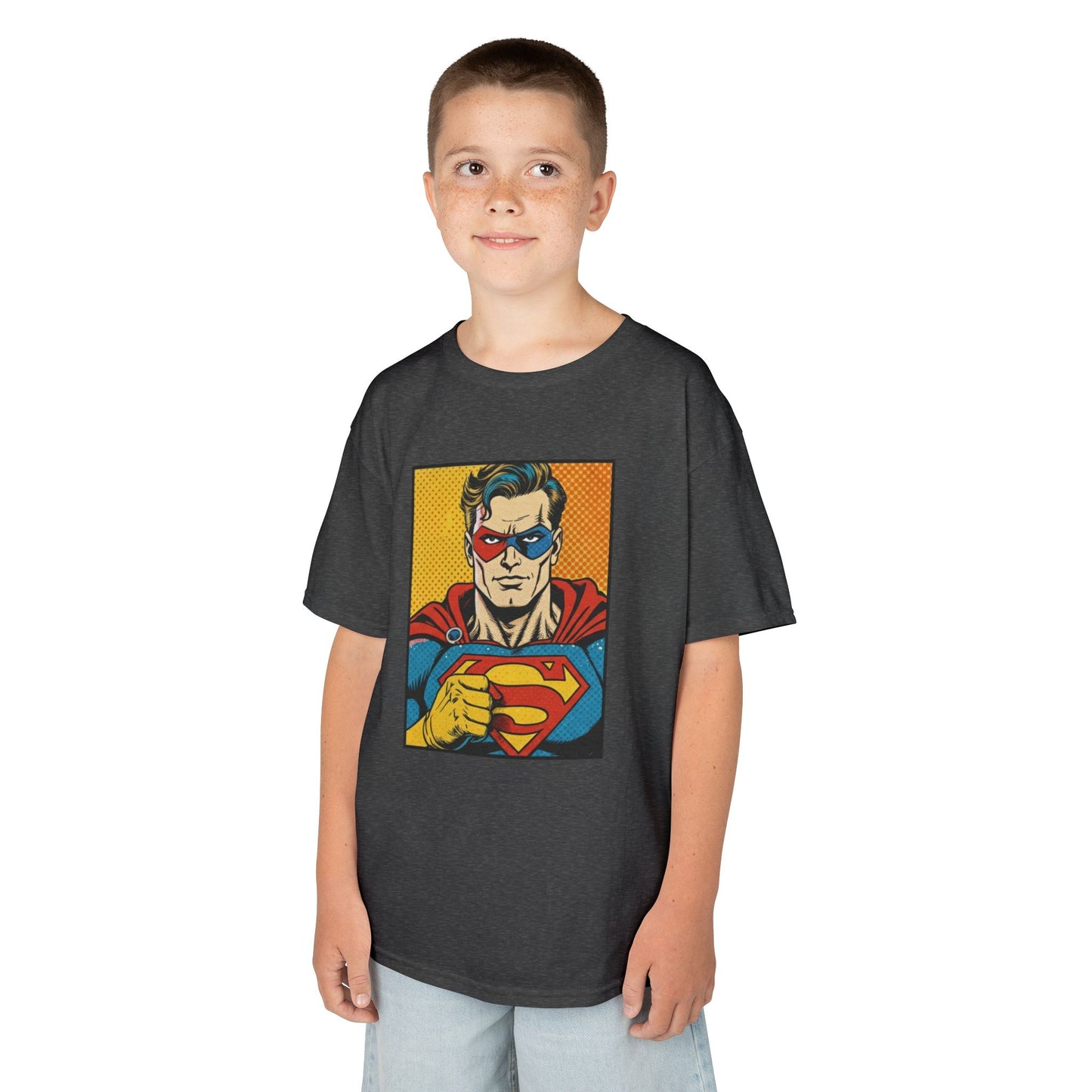 Superhero Kids Tee Shirt, Comic Book Kids Shirt, Fun Kids Apparel, Birthday Gift for Boys, Graphic Tee for Kids