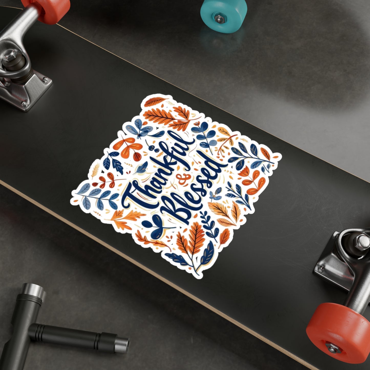 Thankful & Blessed Kiss-Cut Vinyl Decals