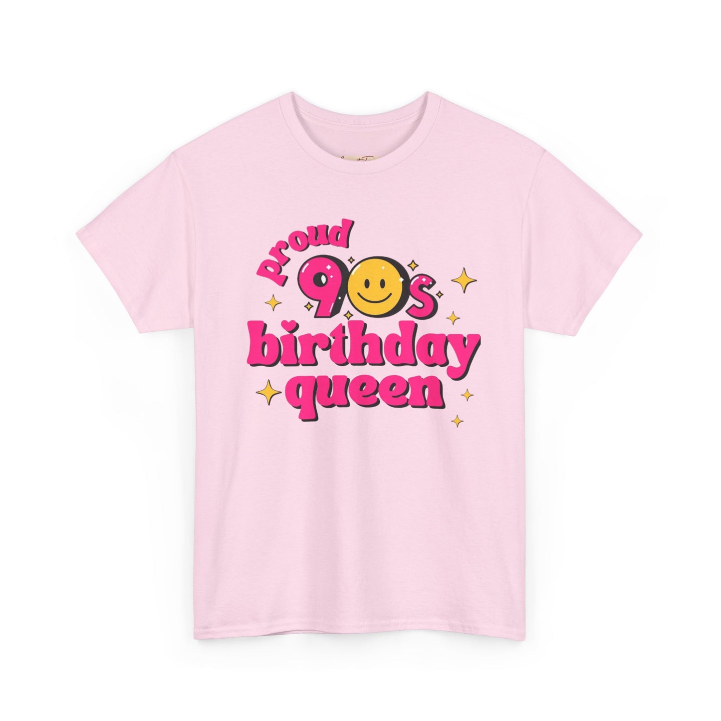 Proud 90s Birthday Queen Tee, Retro T-Shirt, 90s Nostalgia Gift, Unisex Cotton Tee, Birthday Celebration Shirt, Vintage Style Top