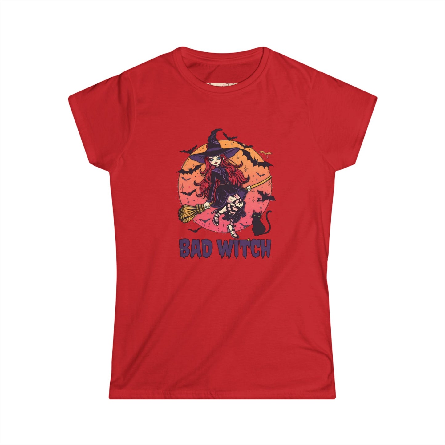 Women's Tee - Bad Witch Halloween Tee, Spooky Season Shirt, Witchy Gift for Witches, Fall Fashion