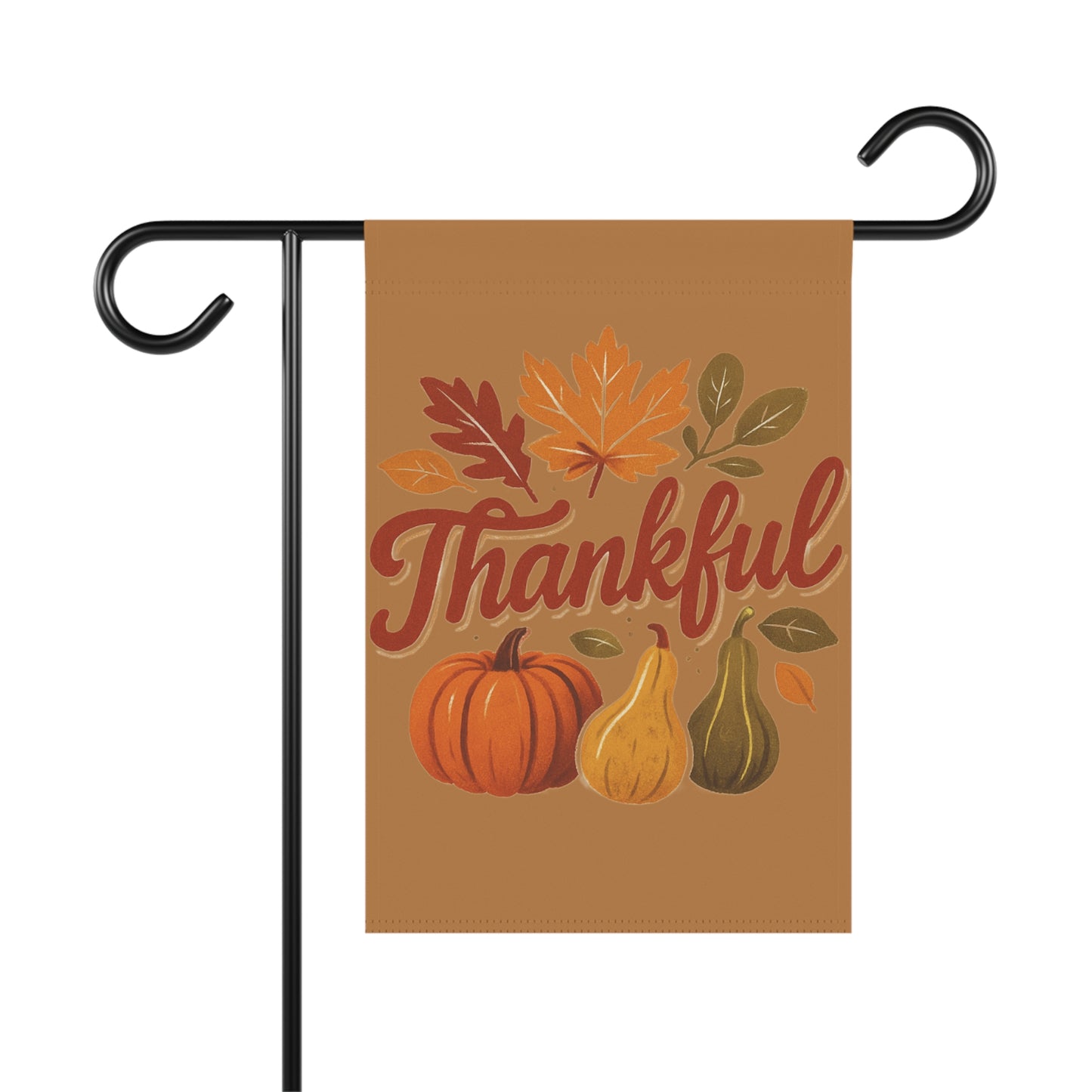 Thankful Garden Banner, Autumn Decor, Fall Flag, Seasonal Home Decoration, Thanksgiving Garden Sign