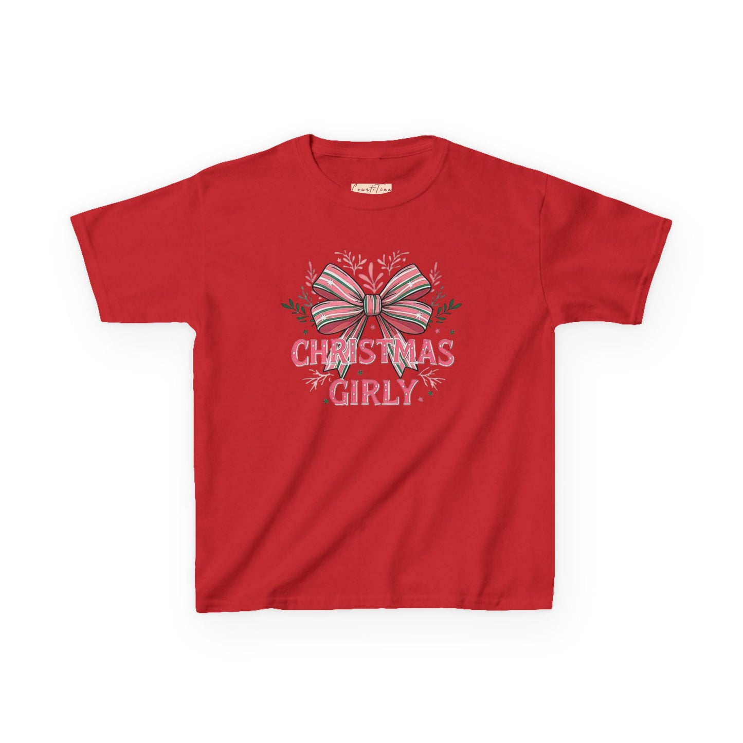 Cute Christmas Tee for Kids, Holiday Gift, Girly T-Shirt, Festive Apparel, Fun Christmas Outfit, Xmas Shirt for Girls