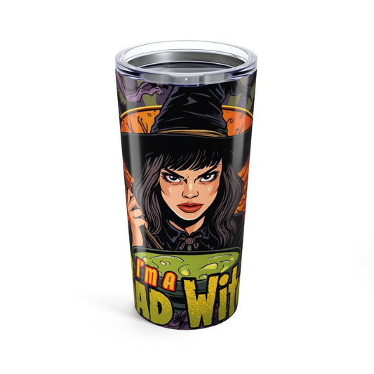 Spooky Witch Tumbler 20oz | Halloween Mug, Witch Gifts, Autumn Decor, Witchy Drinkware, Fall Beverage Tumbler
