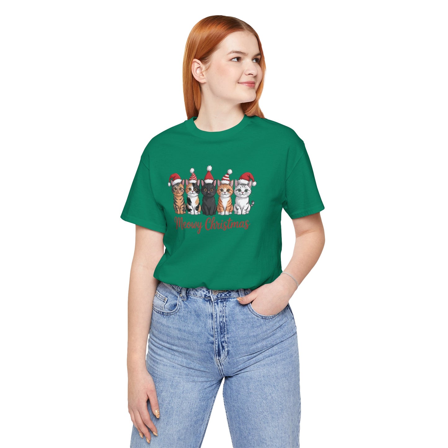 Meowy Christmas Cat T-Shirt