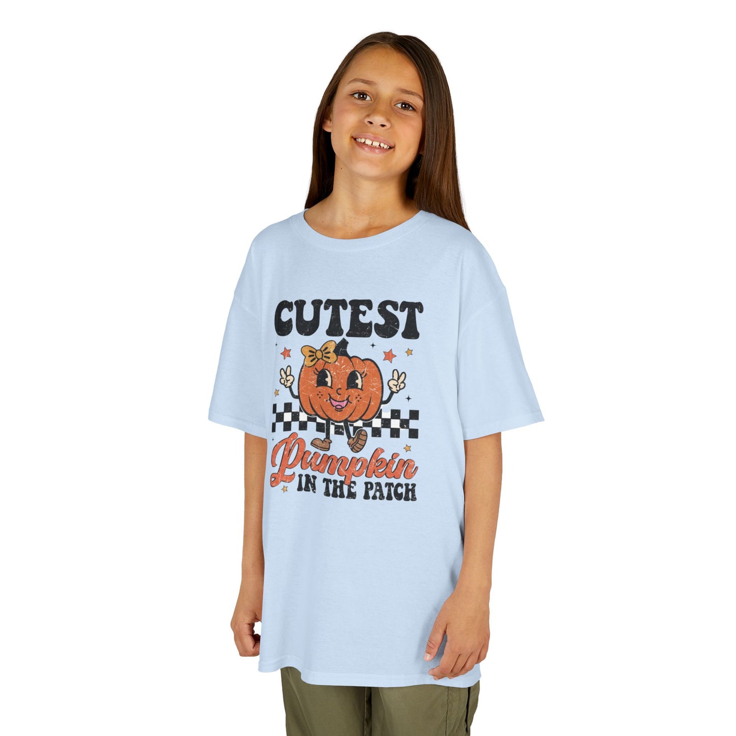 Cute Pumpkin Kids Tee - Fall Apparel, Halloween T-Shirt, Thanksgiving Gift, Pumpkin Patch Outfit, Kid's Halloween Shirt