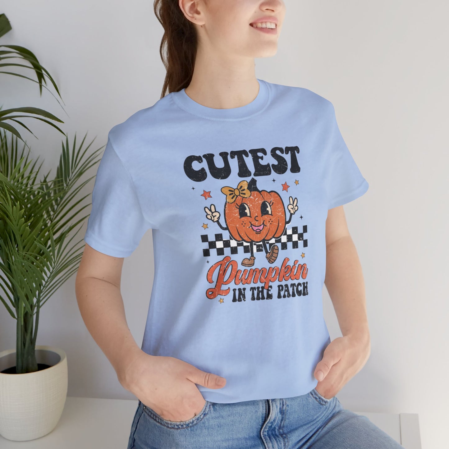 Cute Pumpkin Patch Tee - Fall Fashion, Halloween Shirt, Unisex Pumpkin Tee, Funny Graphic T-Shirt, Holiday Apparel