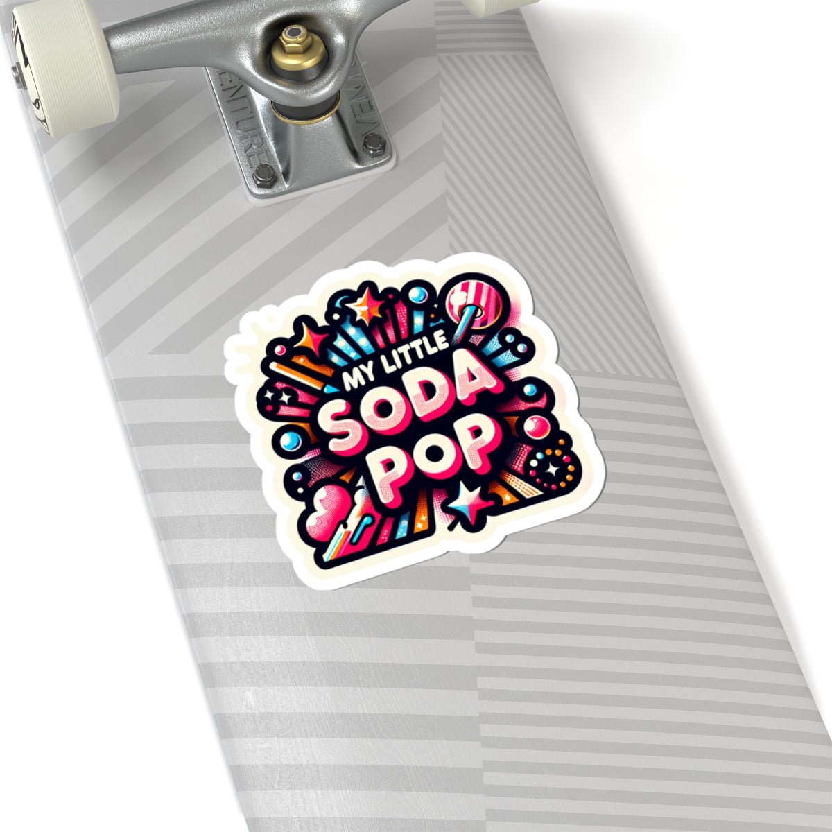 Colorful Soda Pop Kiss-Cut Stickers | Fun Laptop Decal, Parties, Kids Decor, Gift Ideas, Scrapbooking