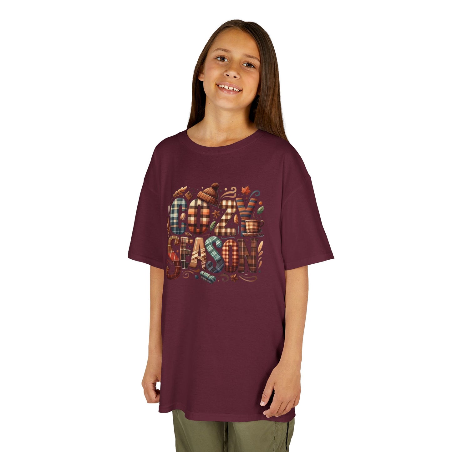 Cozy Season Kids Tee - Perfect for Fall, Halloween, Thanksgiving, Birthday Gift, Family Outings, Casual Wear