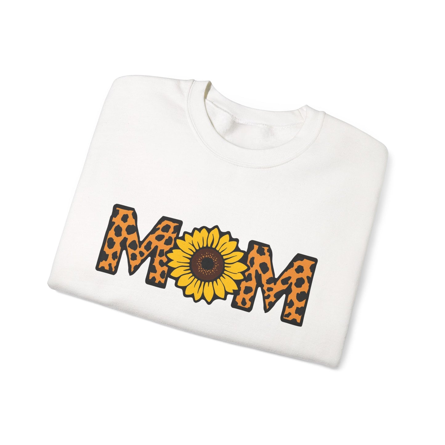 Sunflower Mom Crewneck Sweatshirt, Cozy Gift for Mothers, Mother's Day Apparel, Birthday Gift, Stylish Casual Wear