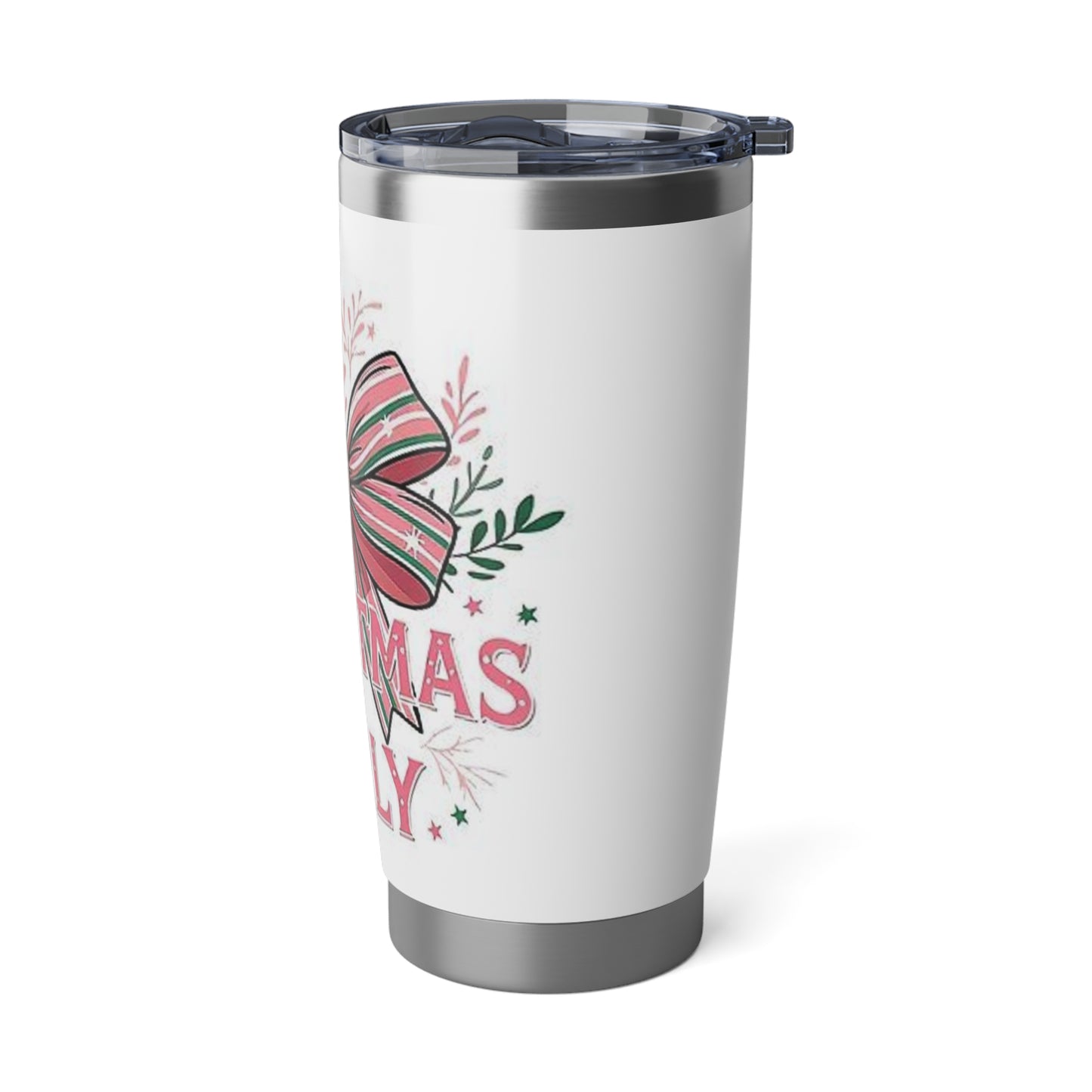Christmas Girly Tumbler, Holiday Travel Mug, Festive Stainless Steel Cup, Personalized Gift, Seasonal Drinkware