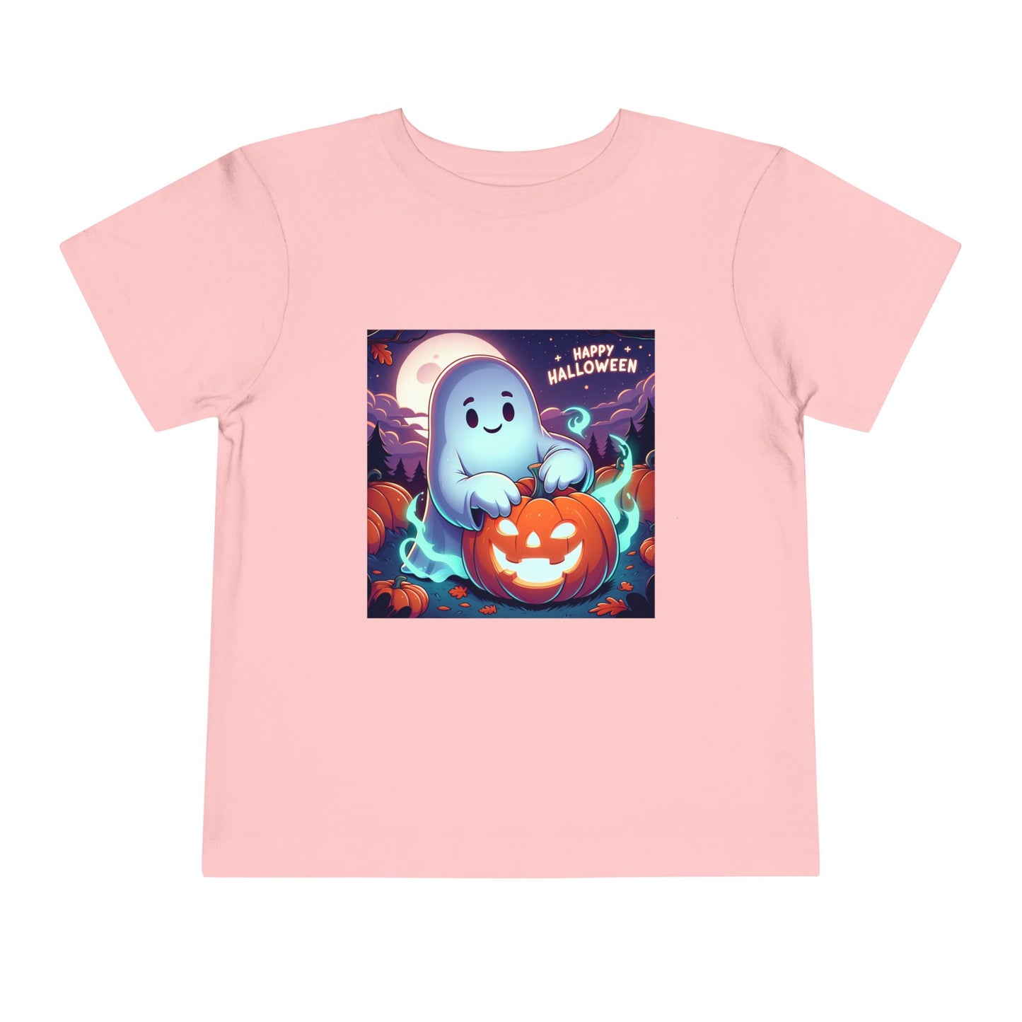 Happy Halloween Toddler Tee, Cute Kids Halloween Shirt, Ghost Pumpkin T-Shirt, Toddler Fall Apparel, Halloween Party Outfit