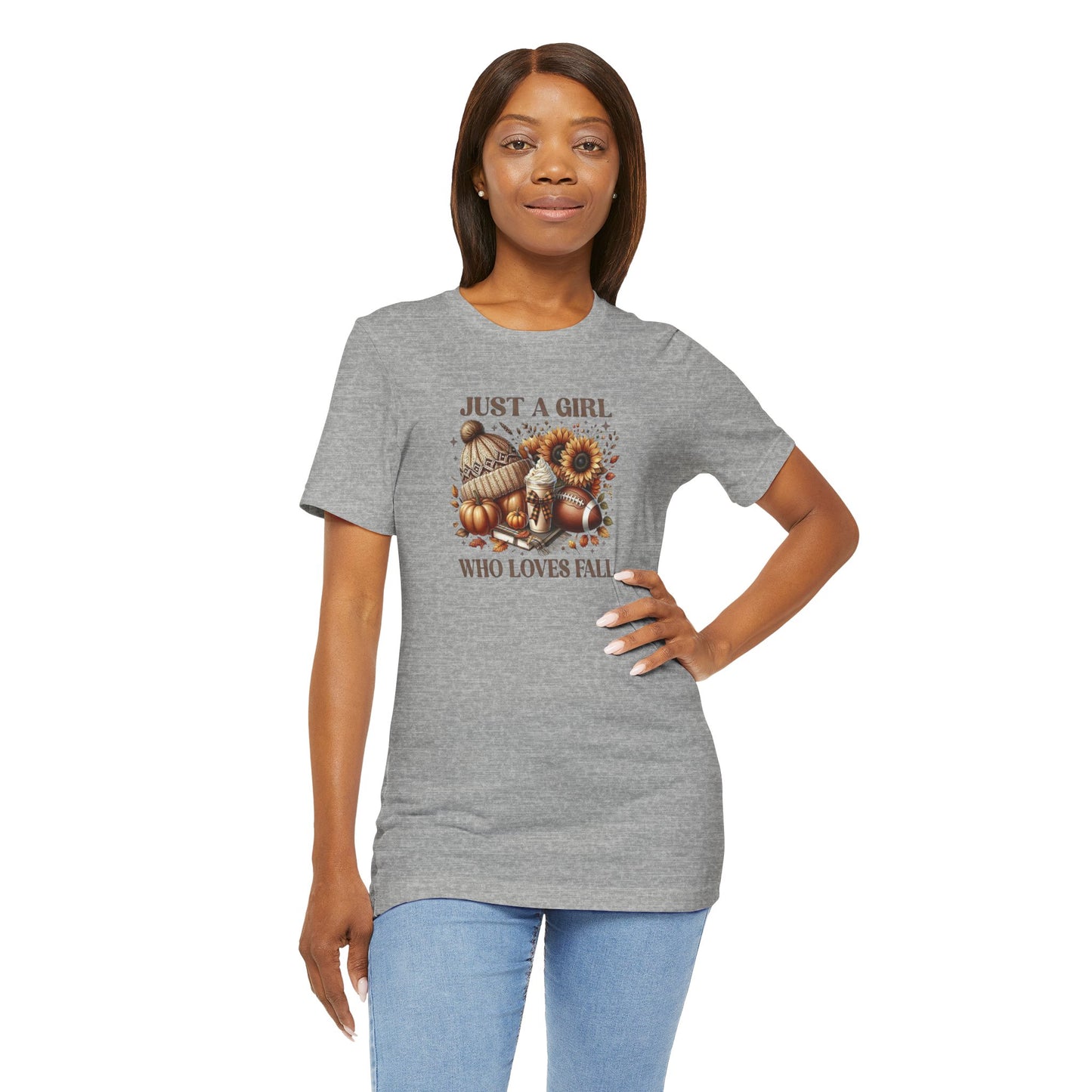 Fall Lover Tee, Just a Girl Who Loves Fall Shirt, Autumn Graphic Tee, Seasonal Sweatshirt, Cozy Fall Apparel, Thanksgiving Gift