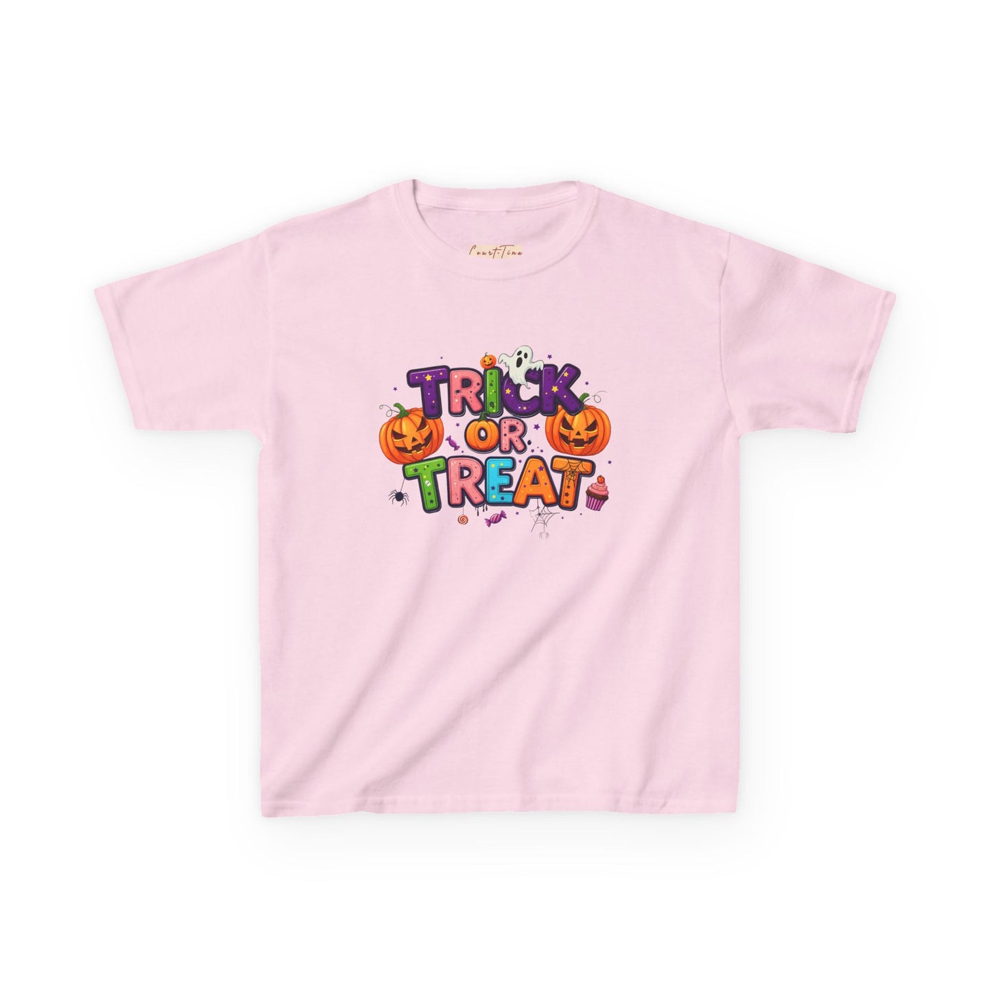 Kids Halloween Tee - Trick or Treat T-Shirt, Perfect for Halloween Parties, Costume, Pumpkin Designs, Fun Kids Apparel