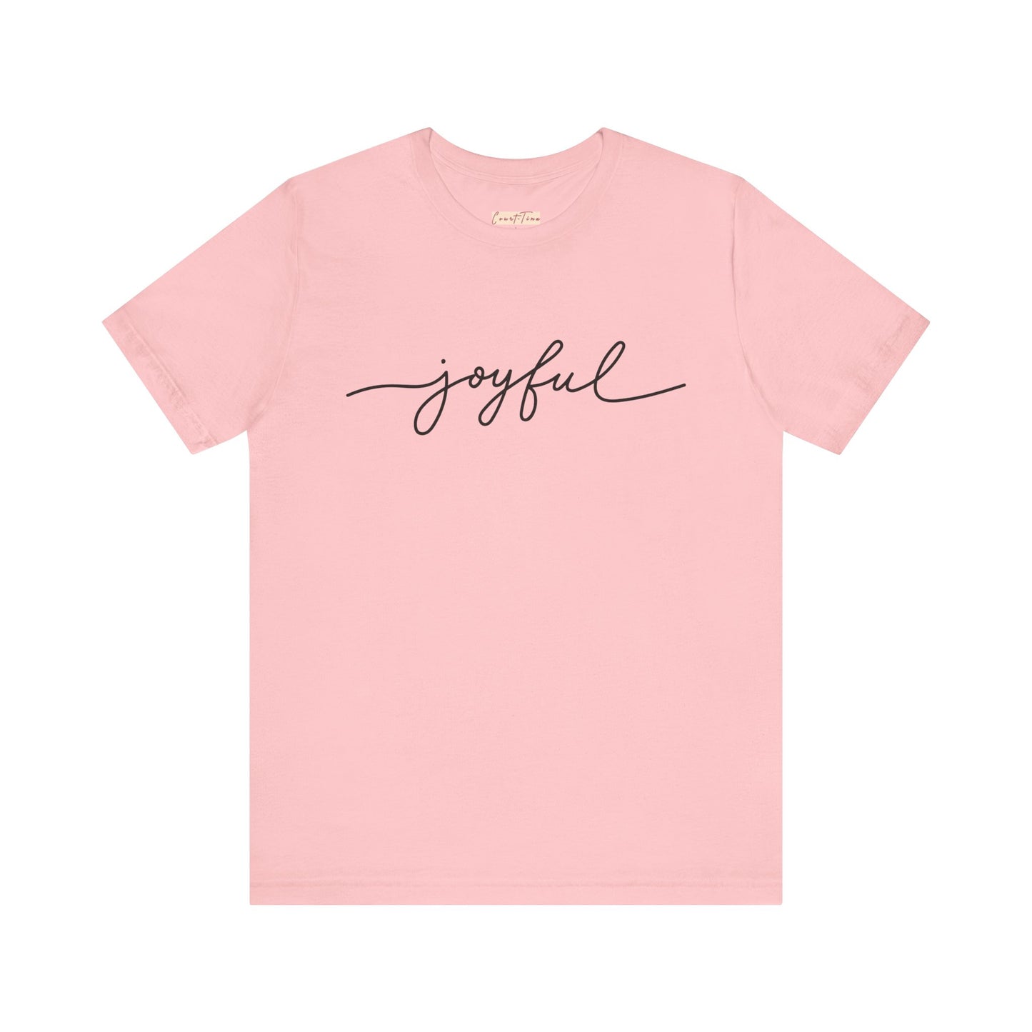 Joyful Unisex Short Sleeve Tee, Positive Vibes Shirt, Gift for Friends, Everyday Comfort, Inspirational Wear, Casual Style Tee