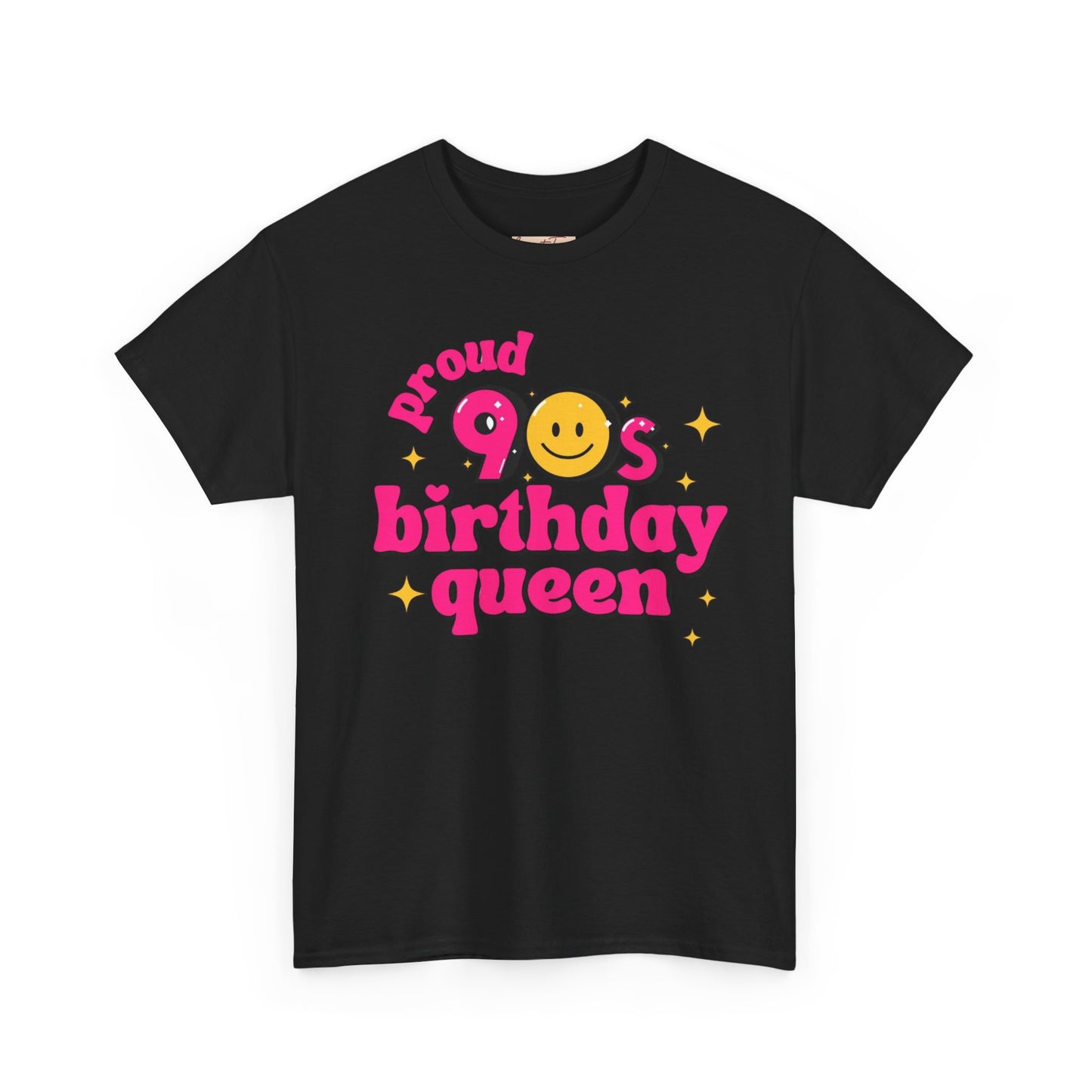 Proud 90s Birthday Queen Tee, Retro T-Shirt, 90s Nostalgia Gift, Unisex Cotton Tee, Birthday Celebration Shirt, Vintage Style Top