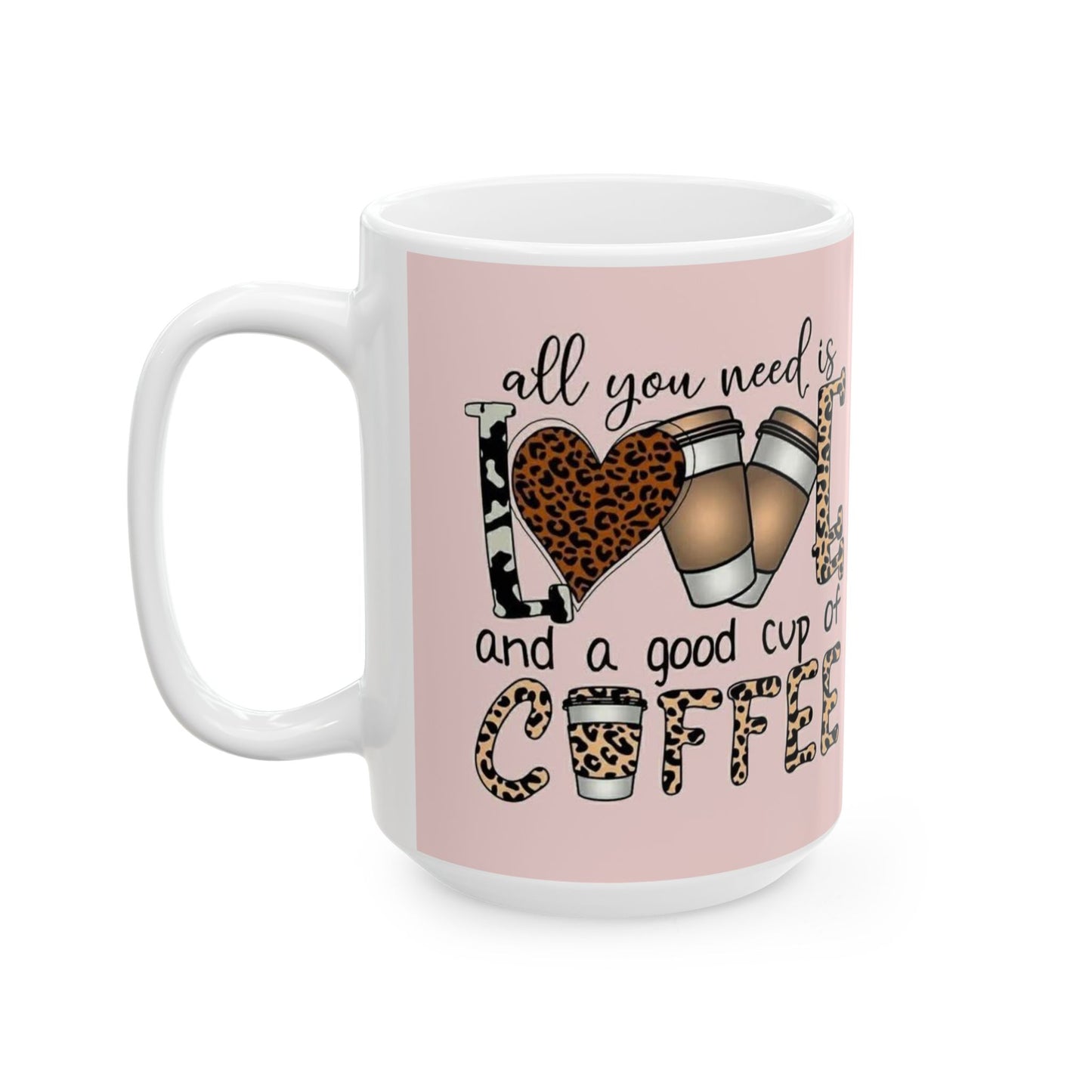 Love & Coffee Ceramic Mug