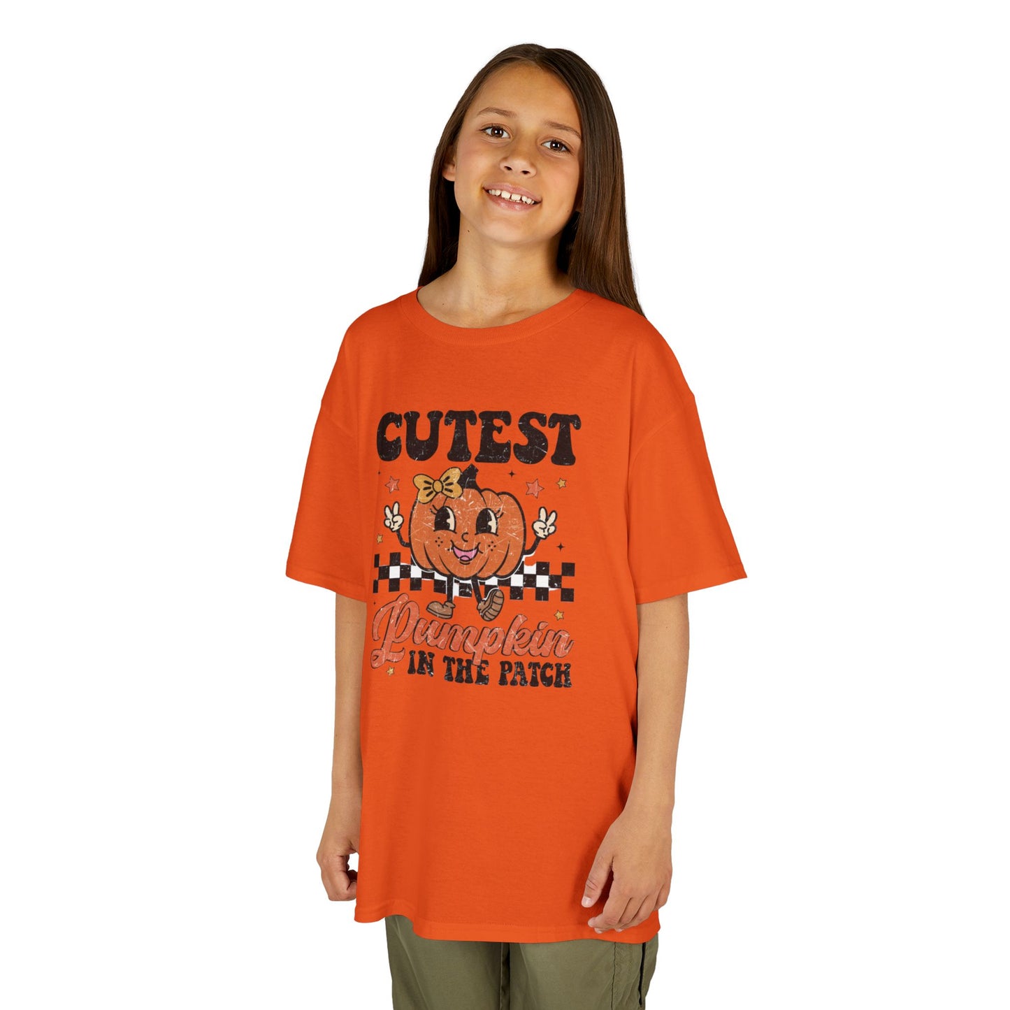 Cute Pumpkin Kids Tee - Fall Apparel, Halloween T-Shirt, Thanksgiving Gift, Pumpkin Patch Outfit, Kid's Halloween Shirt