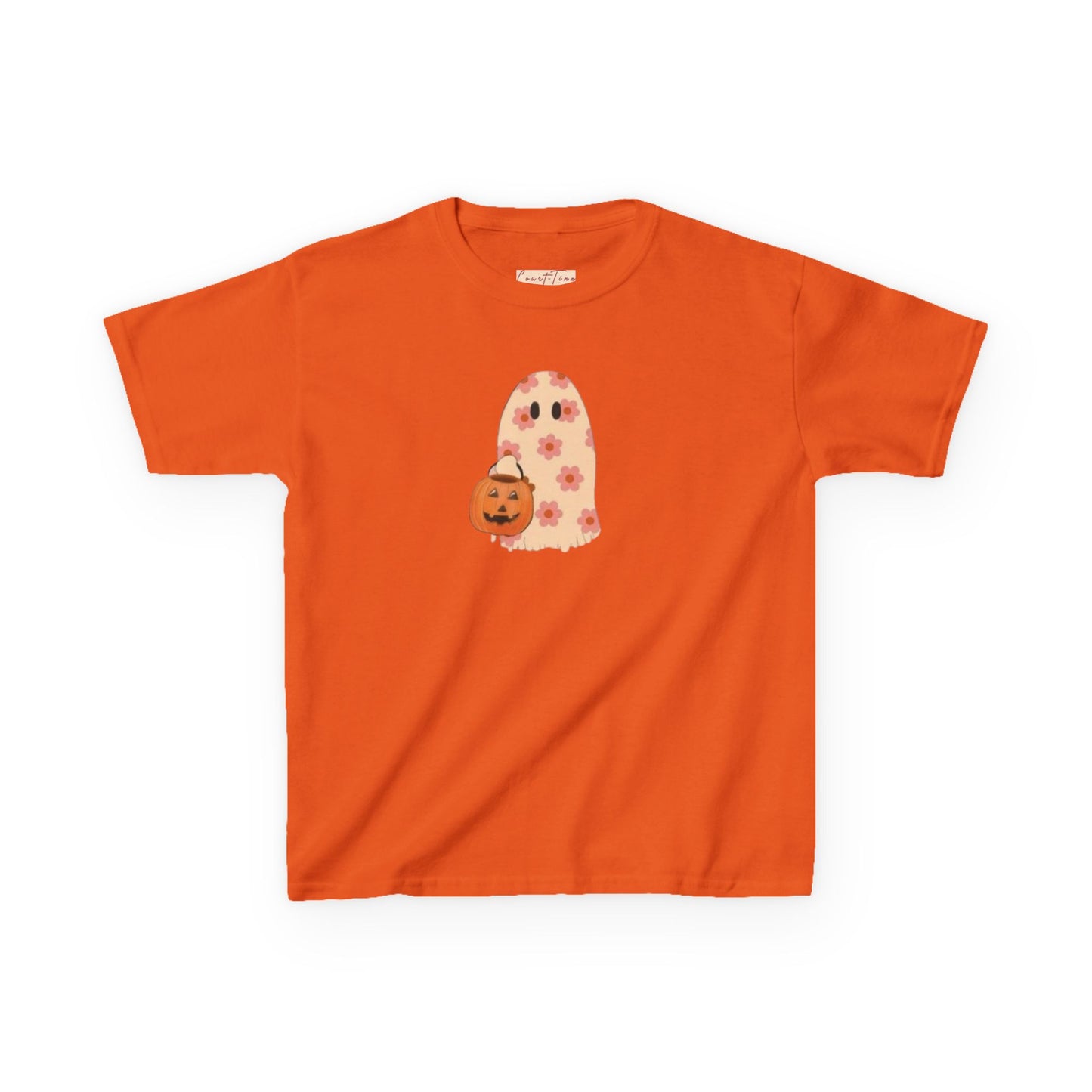 Halloween Kids Tee, Cute Ghost and Pumpkin, Kids Halloween Shirt, Fun Fall Apparel, Trick or Treat Tee, Kids Costume Top