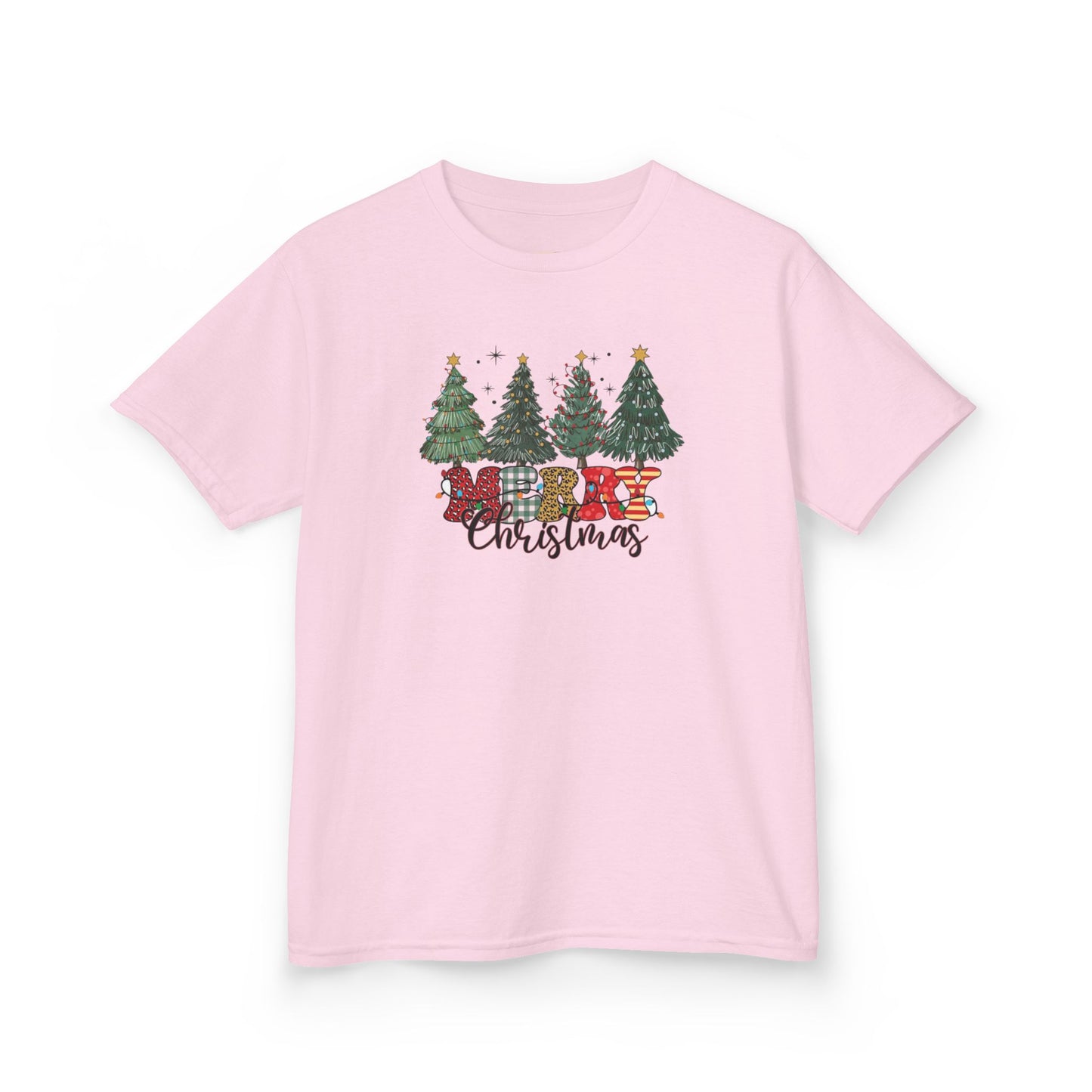 Merry Christmas Festive Kids Tee - Merry Christmas Design, Holiday Gift, Fun Family Outfits, Cute Christmas Apparel, Winter Merch