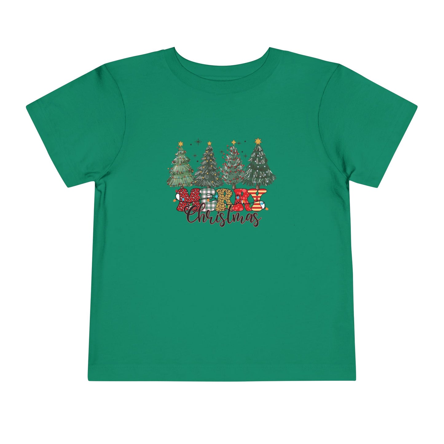 Cozy Christmas Toddler Tee with Tree Design | Perfect for Holiday Photos, Gift, Family Gatherings, Christmas Celebrations, Kids Apparel