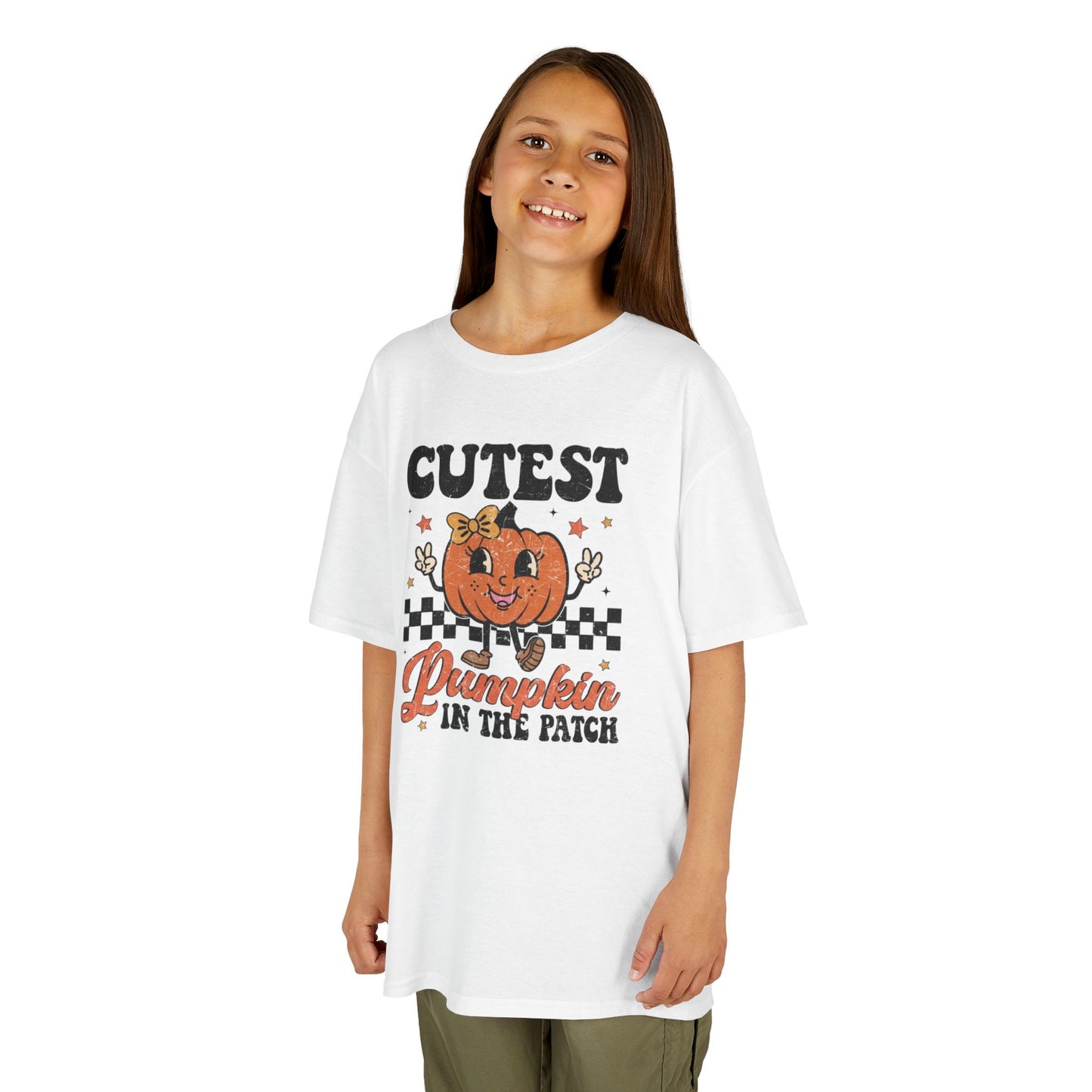 Cute Pumpkin Kids Tee - Fall Apparel, Halloween T-Shirt, Thanksgiving Gift, Pumpkin Patch Outfit, Kid's Halloween Shirt