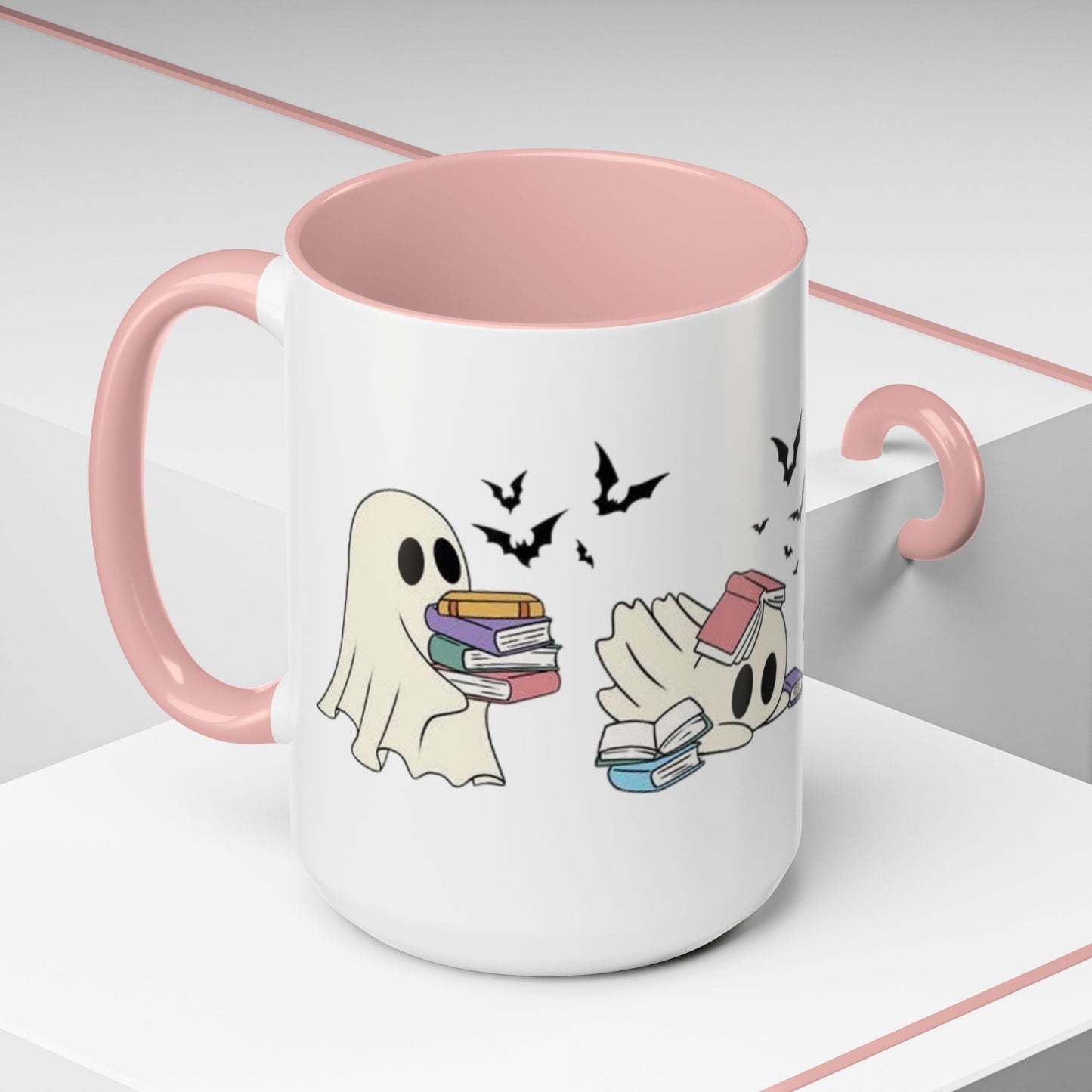 Ghostly Book Lover Coffee Mug - Spooky Reading Gift for Halloween, Literary Enthusiasts, Bookworm Accessories, Cute Ghost Mug, [...]