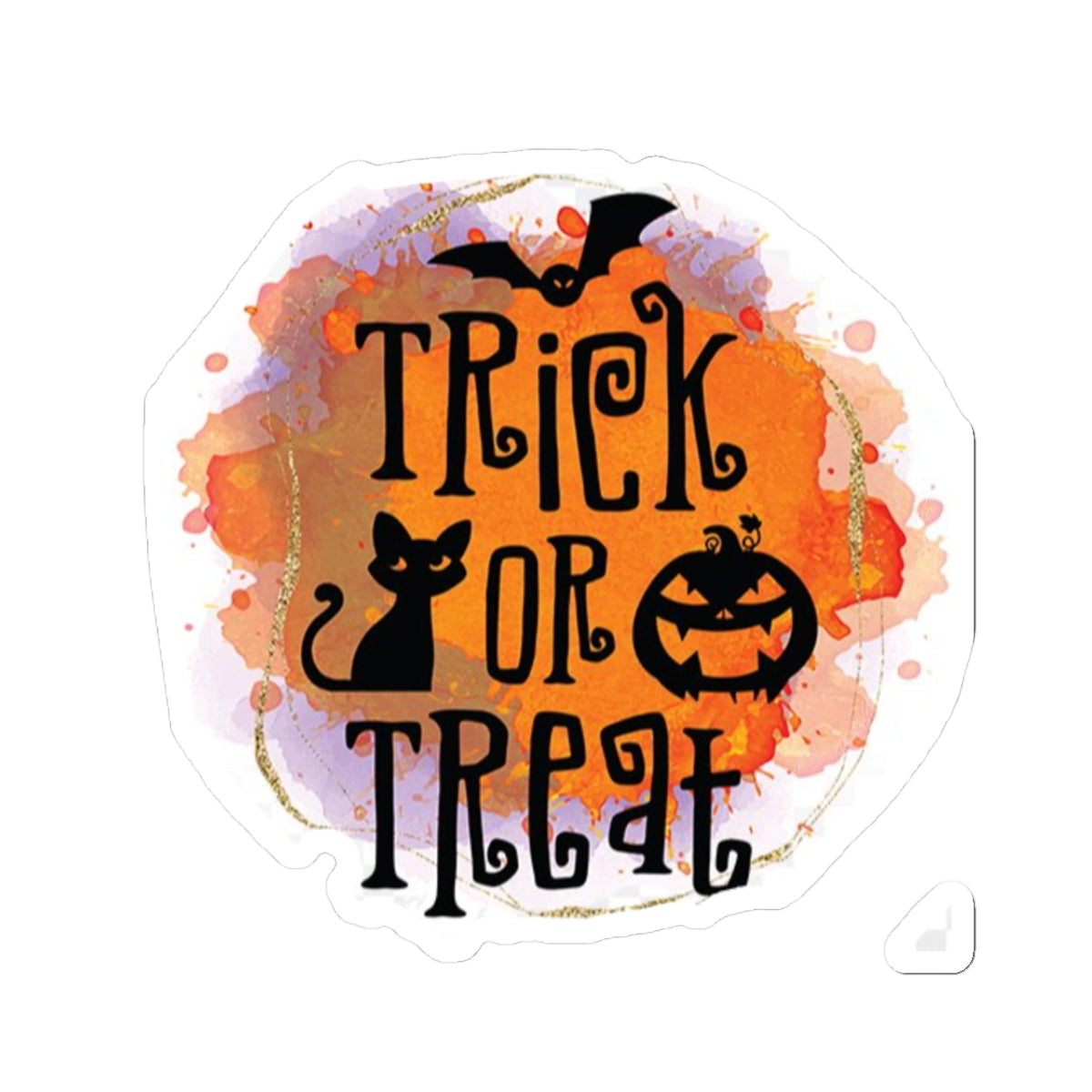 Halloween Kiss-Cut Stickers, Trick or Treat Decor, Cute Cat and Pumpkin Stickers, Spooky Gifts, Party Favors, Fall Celebration