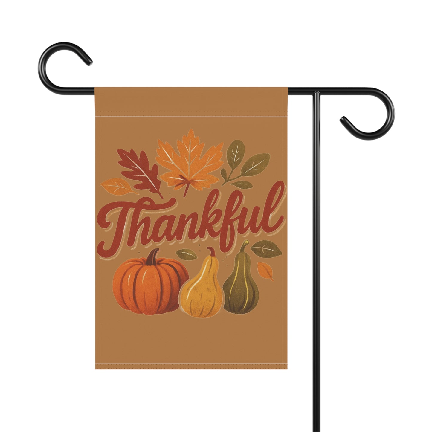 Thankful Garden Banner, Autumn Decor, Fall Flag, Seasonal Home Decoration, Thanksgiving Garden Sign