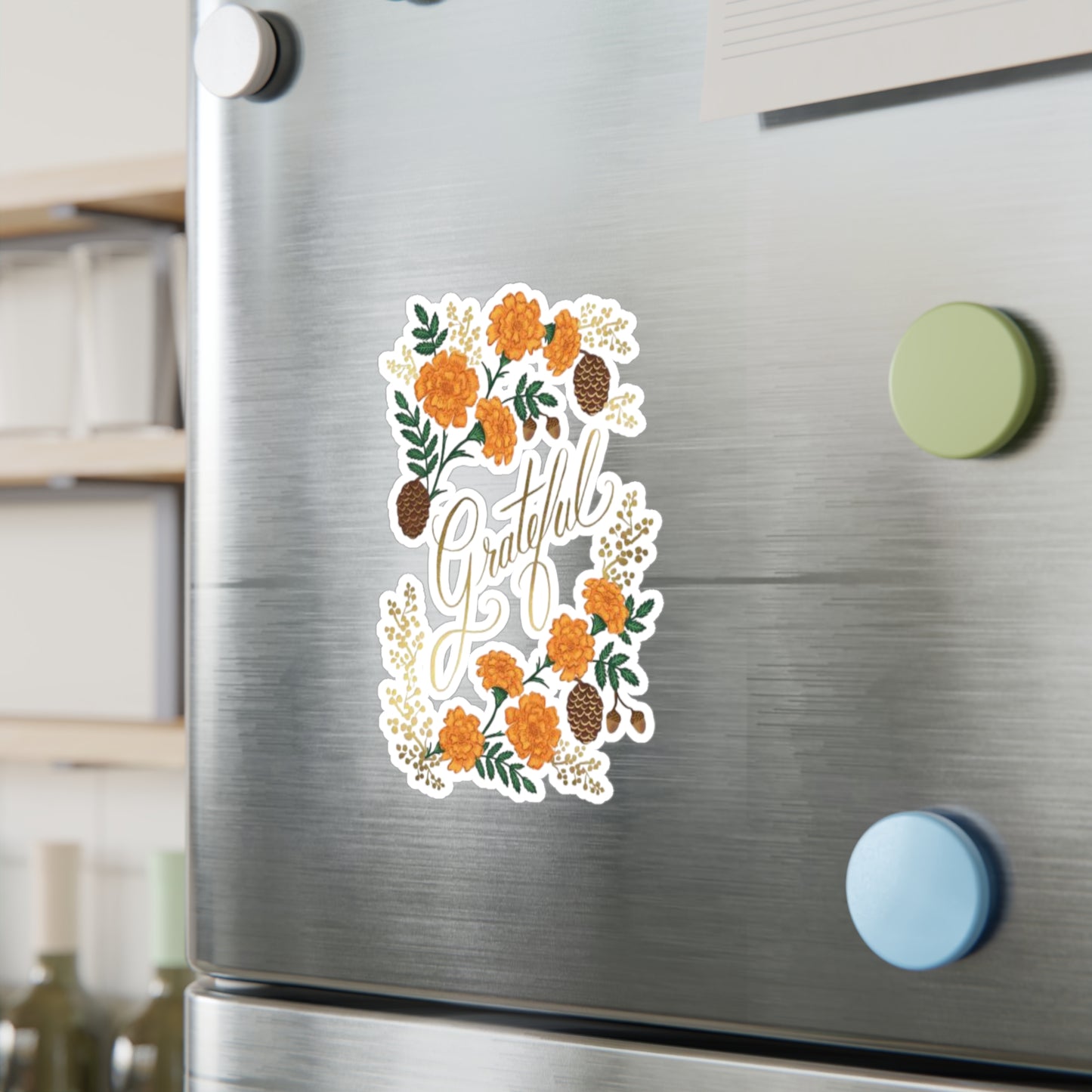 Grateful Floral Vinyl Decals