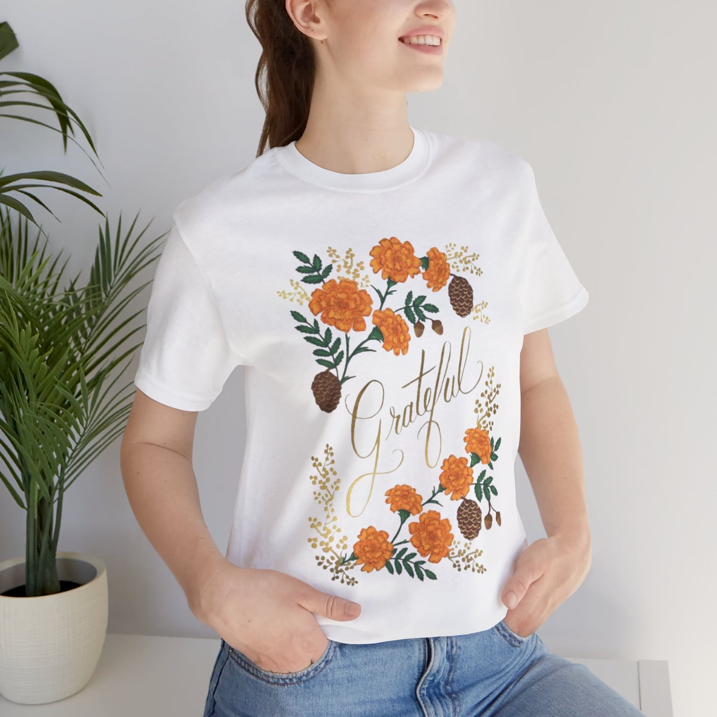Grateful Floral Short Sleeve Tee