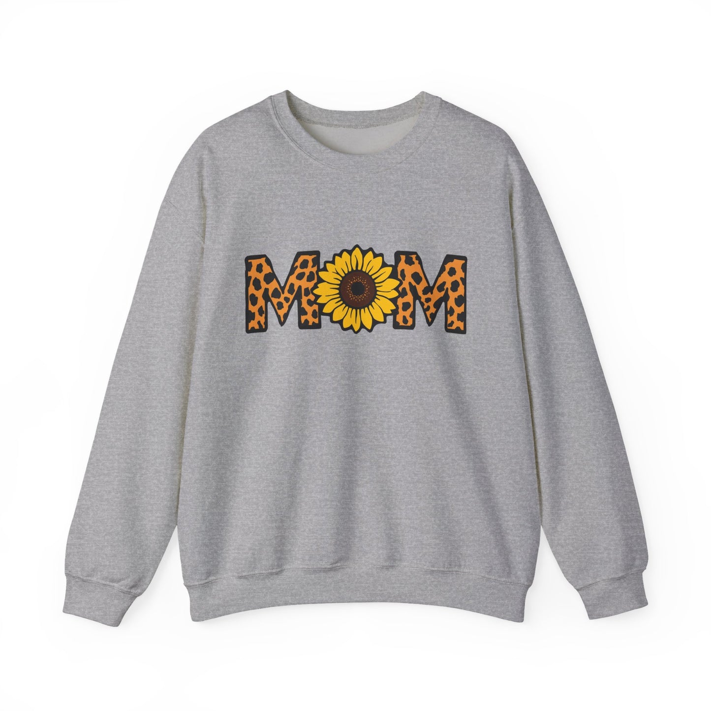 Sunflower Mom Crewneck Sweatshirt, Cozy Gift for Mothers, Mother's Day Apparel, Birthday Gift, Stylish Casual Wear