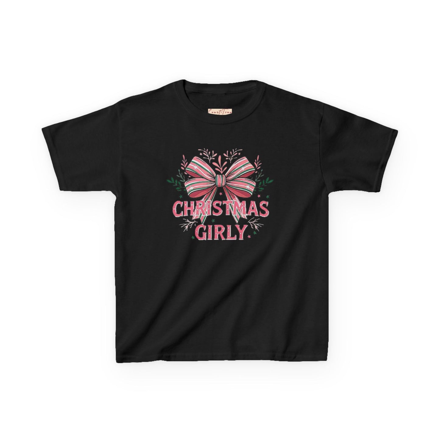 Cute Christmas Tee for Kids, Holiday Gift, Girly T-Shirt, Festive Apparel, Fun Christmas Outfit, Xmas Shirt for Girls