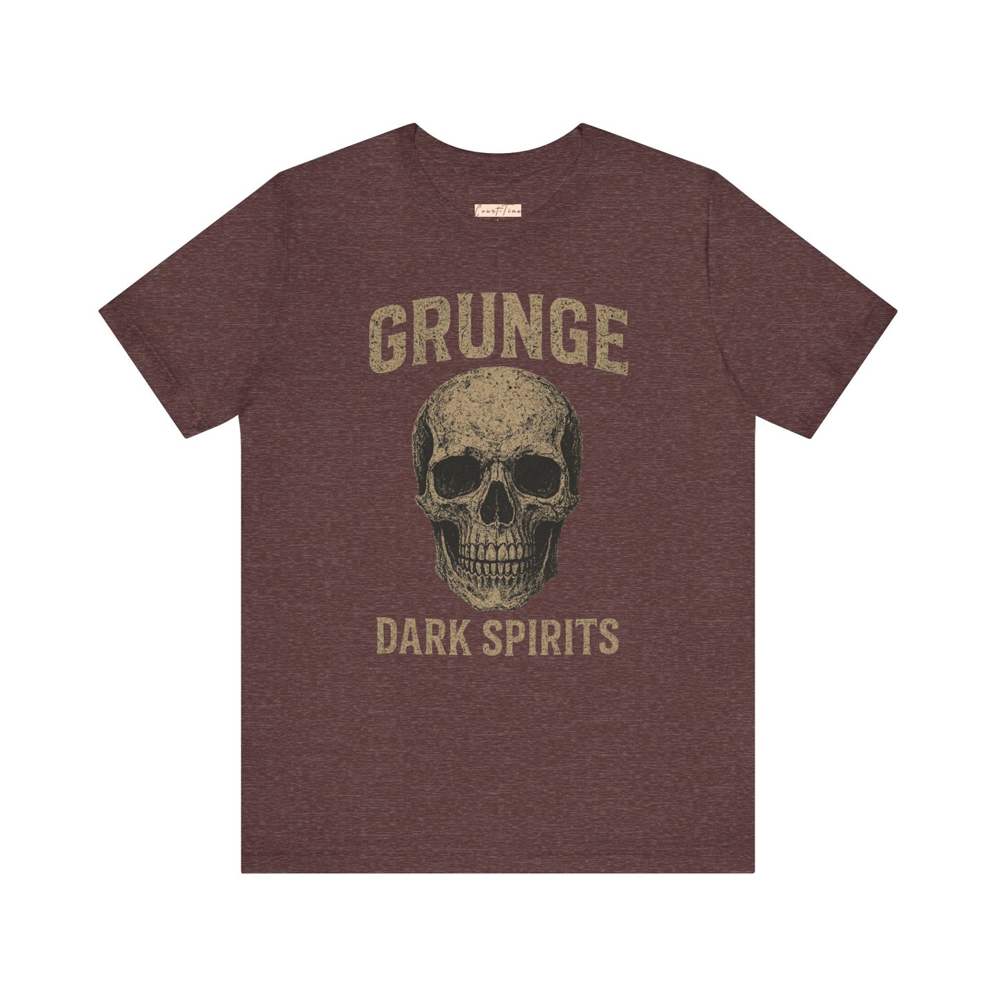 Grunge Skull Graphic Tee, Unisex T-Shirt for Music Lovers, Alternative Fashion, Casual Wear, Halloween Party, Vintage Style