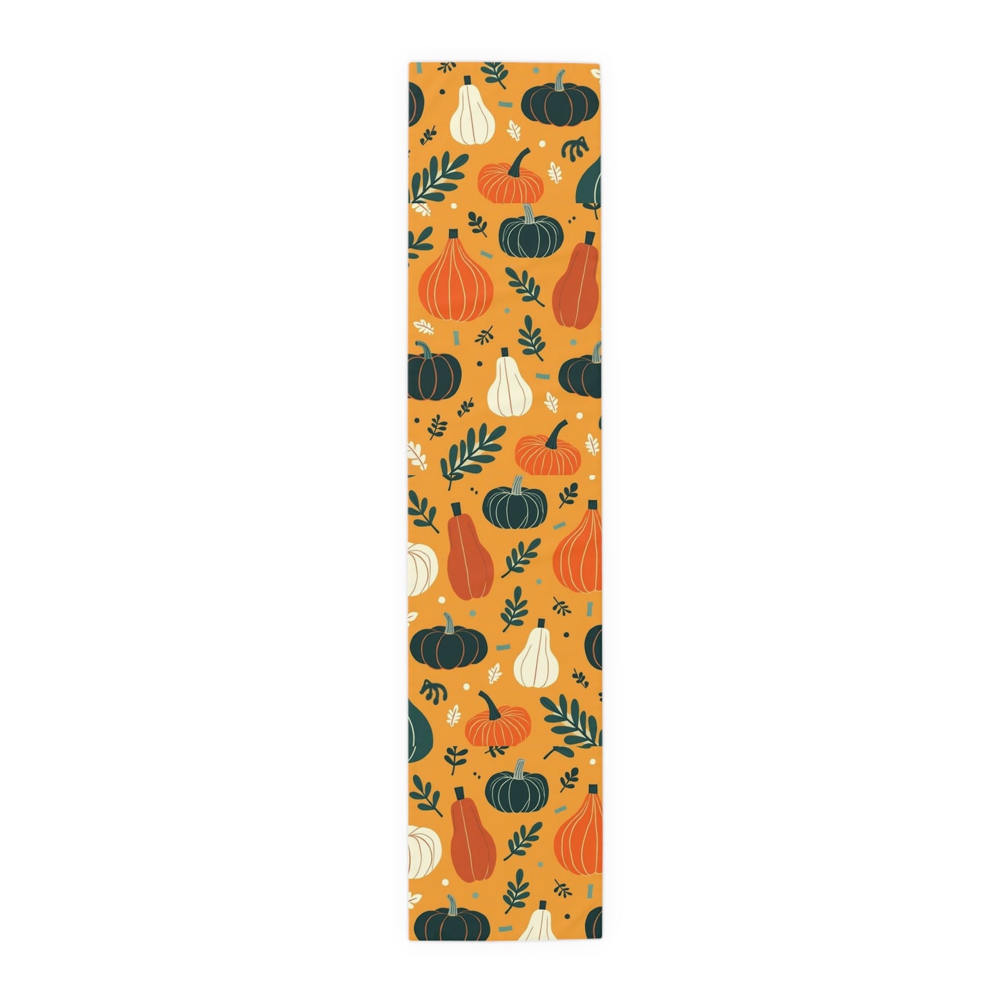 Harvest Pumpkin Table Runner, Autumn Decor, Thanksgiving Table Setting, Cotton Tablecloth, Fall Home Decor, Rustic Dining